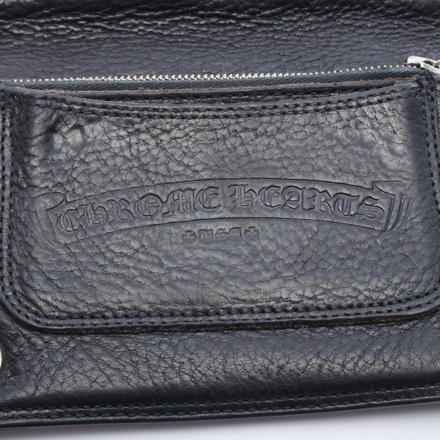 クロムハーツ 2ZIP レザー二つ折り財布