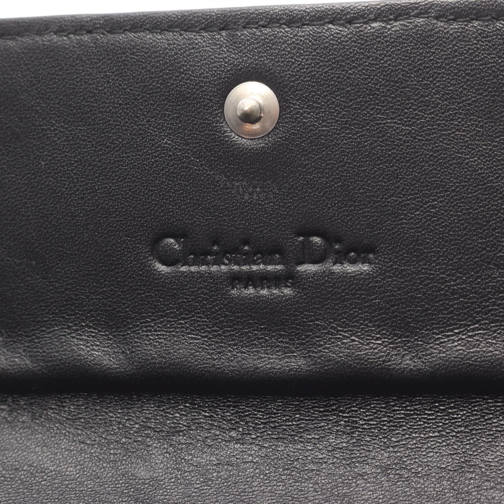 クリスチャンディオール カナージュ レザー長財布