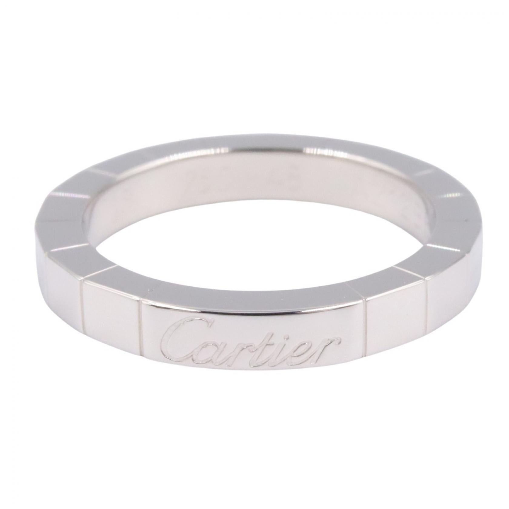 カルティエ ラニエール Au750ホワイトゴールド リング 7.5号