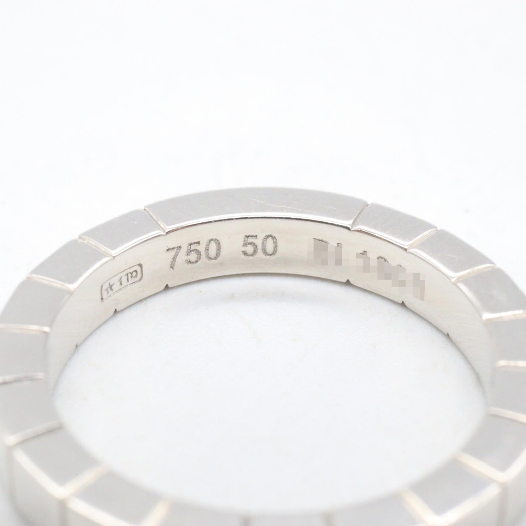 カルティエ ラニエール Au750ホワイトゴールド リング 9号