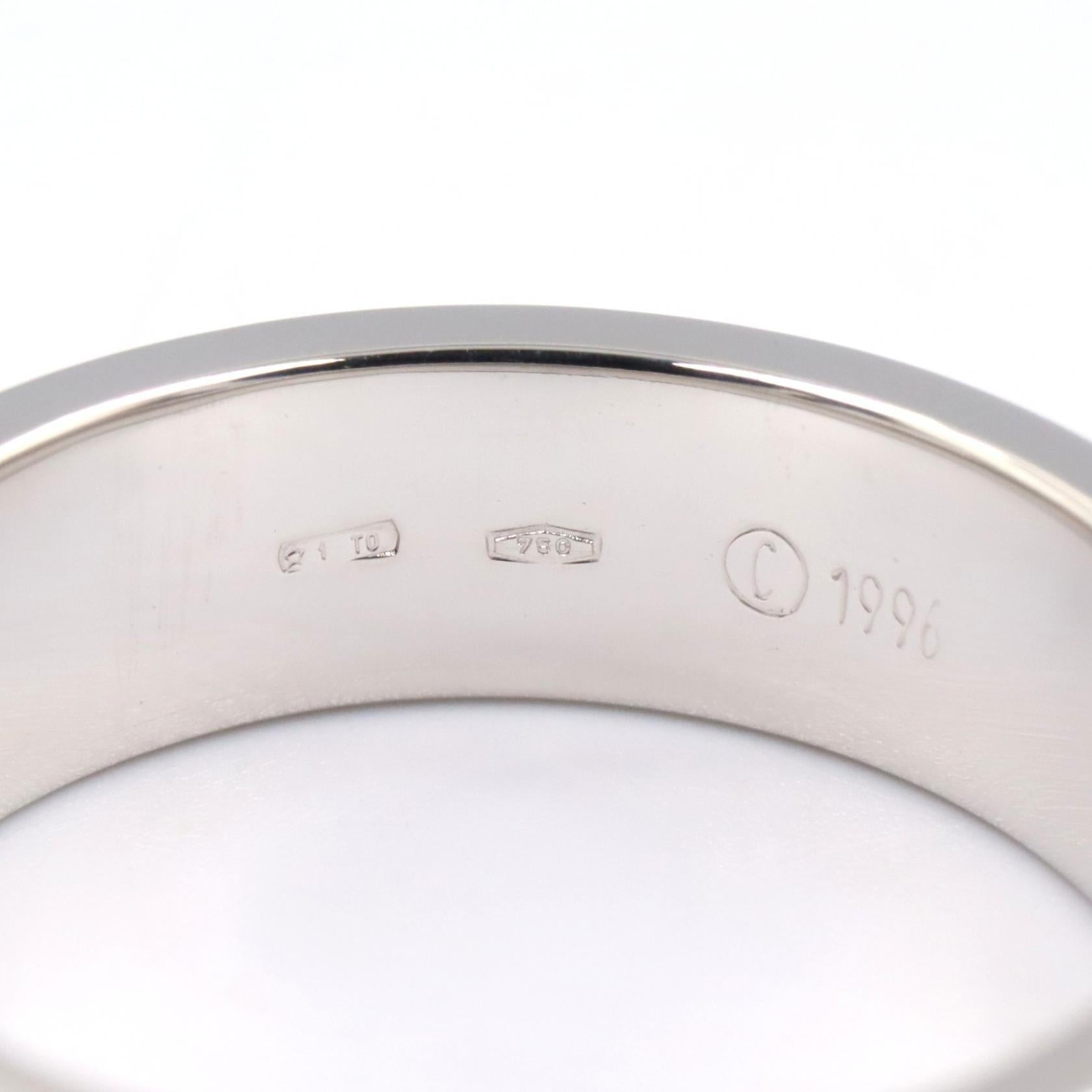 カルティエ ラブ Au750ホワイトゴールド リング 16号