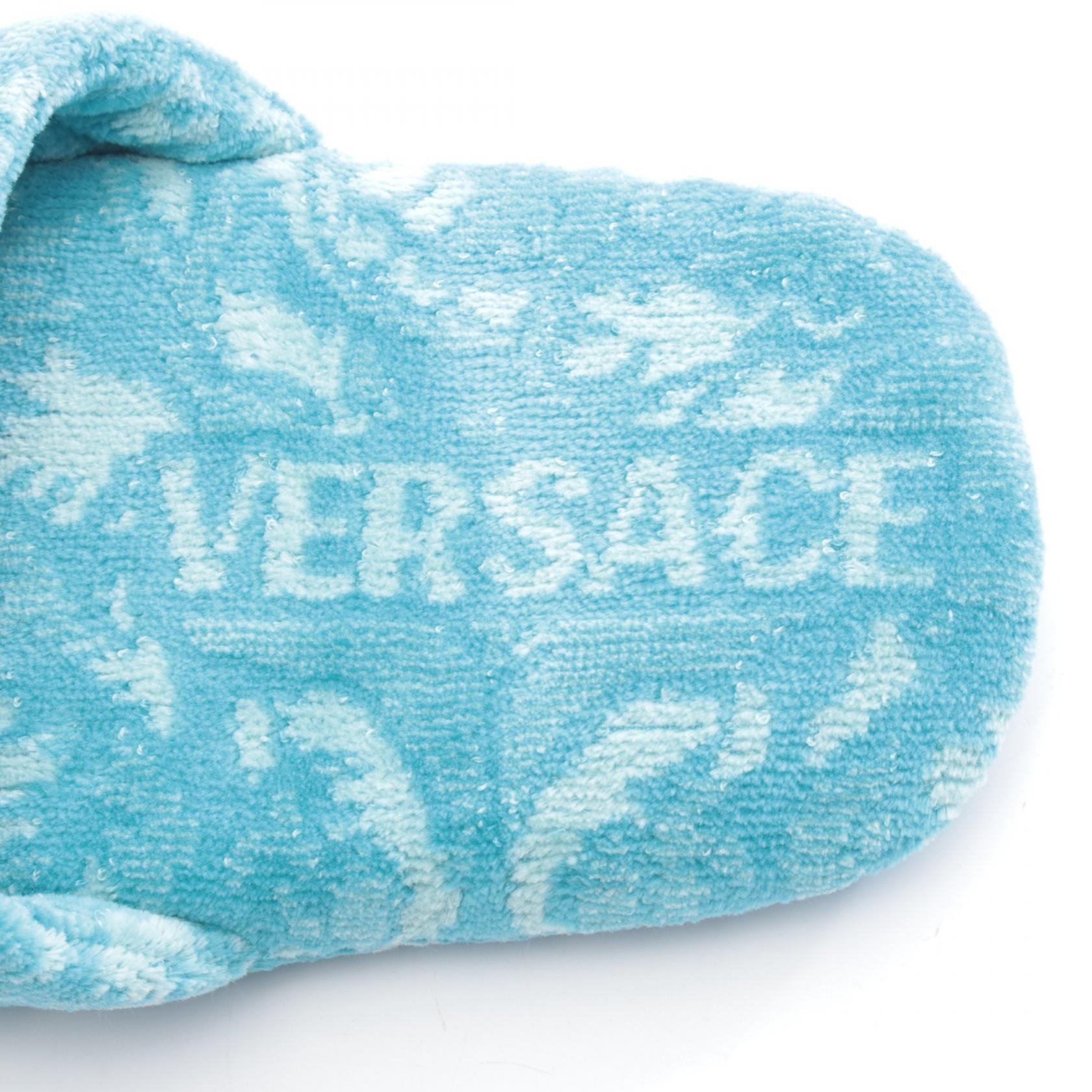 ヴェルサーチェ BATH SLIPPERS BAROCCO コットンカシミヤサンダル