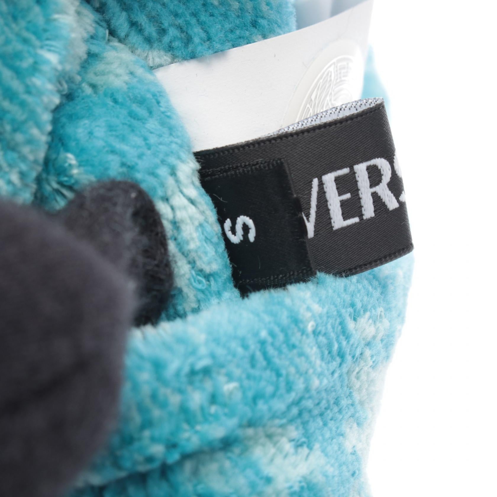 ヴェルサーチェ BATH SLIPPERS BAROCCO コットンカシミヤサンダル