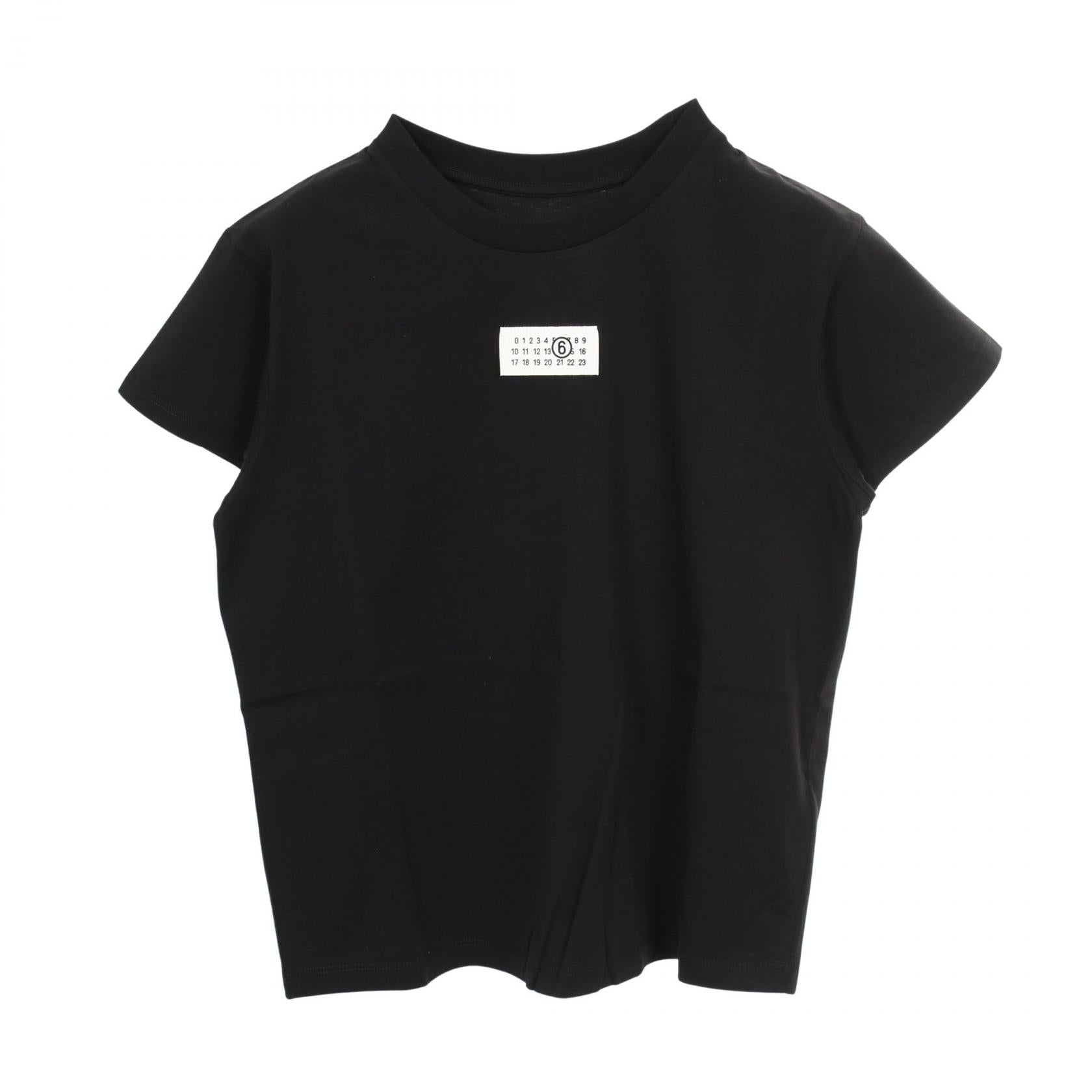 エムエムシックス ナンバリングロゴ コットン 半袖Tシャツ