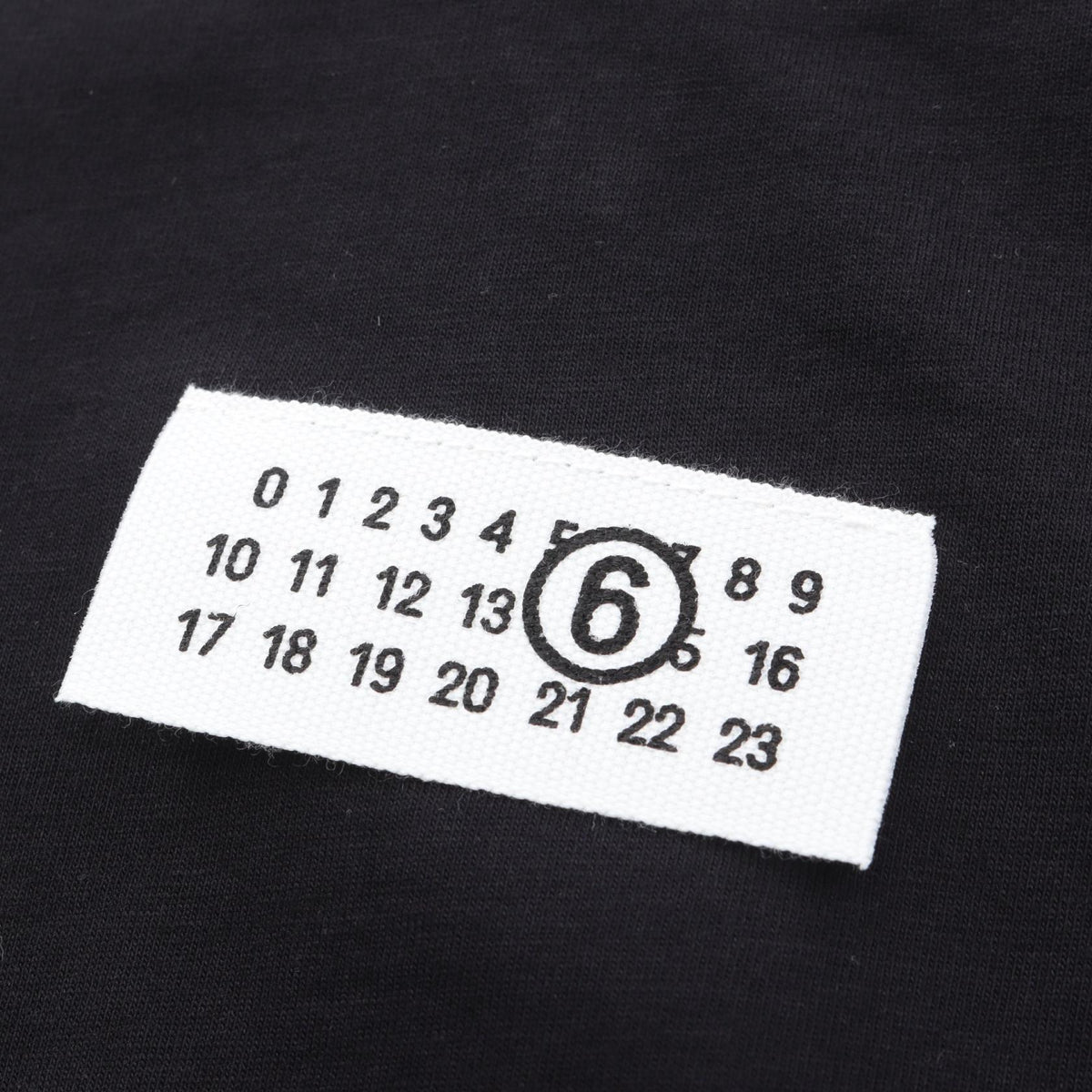 エムエムシックス ナンバリングロゴ コットン 半袖Tシャツ