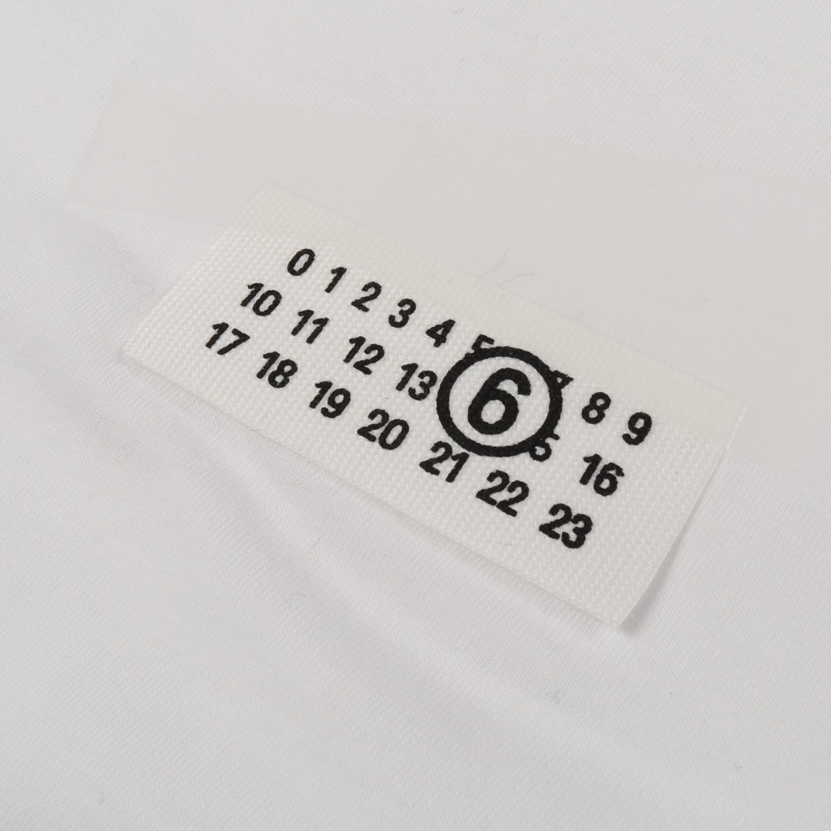 エムエムシックス テープドラベル コットン 半袖Tシャツ
