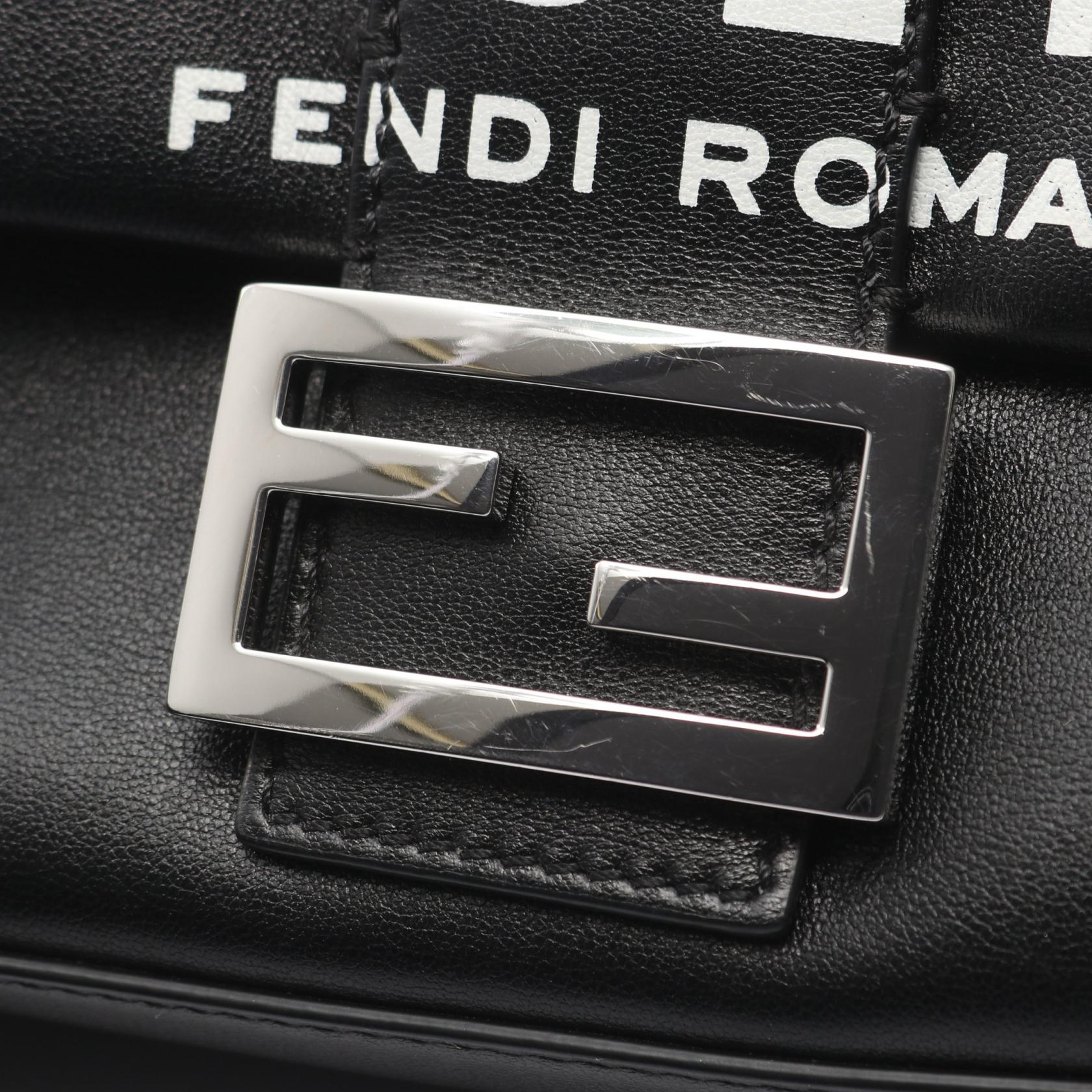 フェンディ FENDI × MARC JACOBS マンマバケット レザーショルダーバッグ