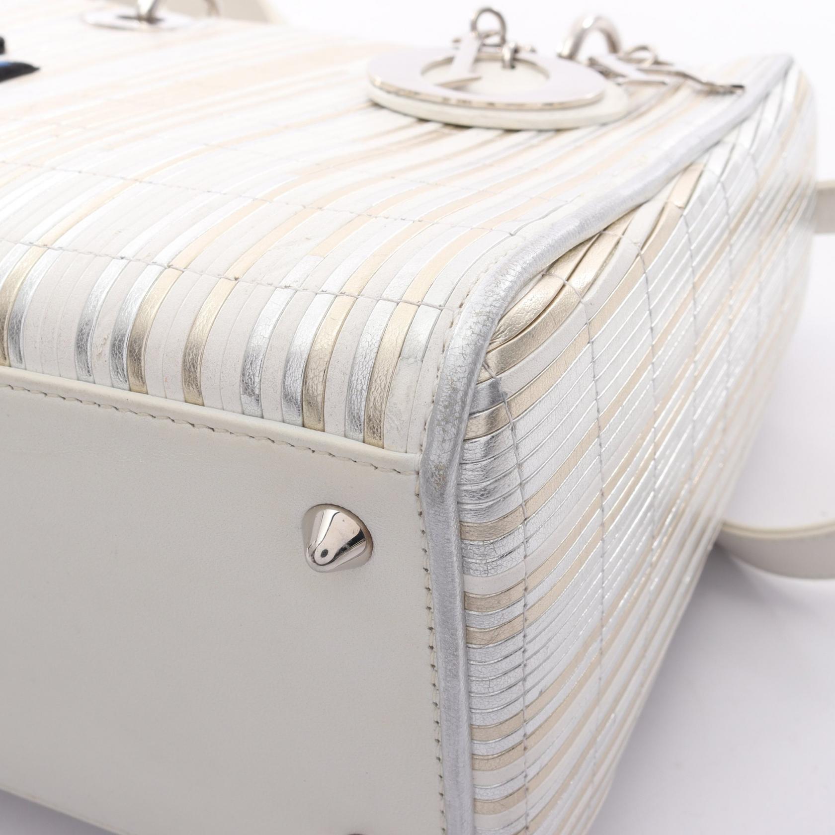 ディオール LADY DIOR レザー ハンドバッグ