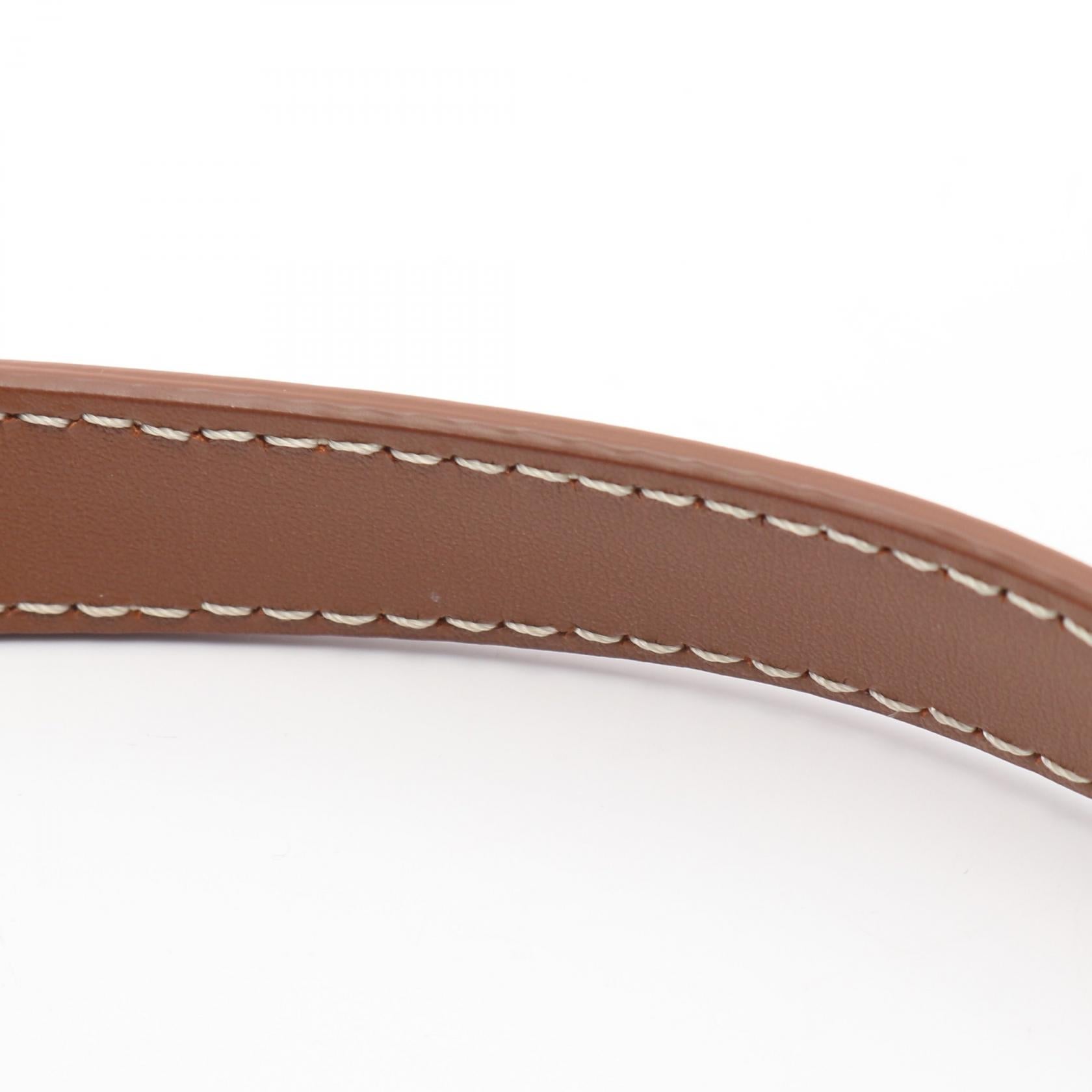 セリーヌ SMALL TAMBOUR トリオンフ キャンバス レザー ショルダーバッグ