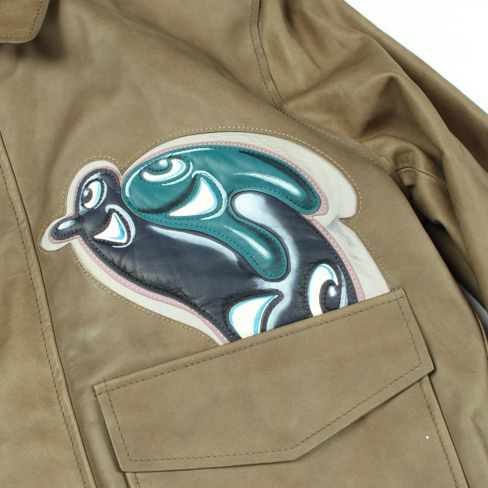 ディオール DIOR × KENNY SCHARF レザージャケット
