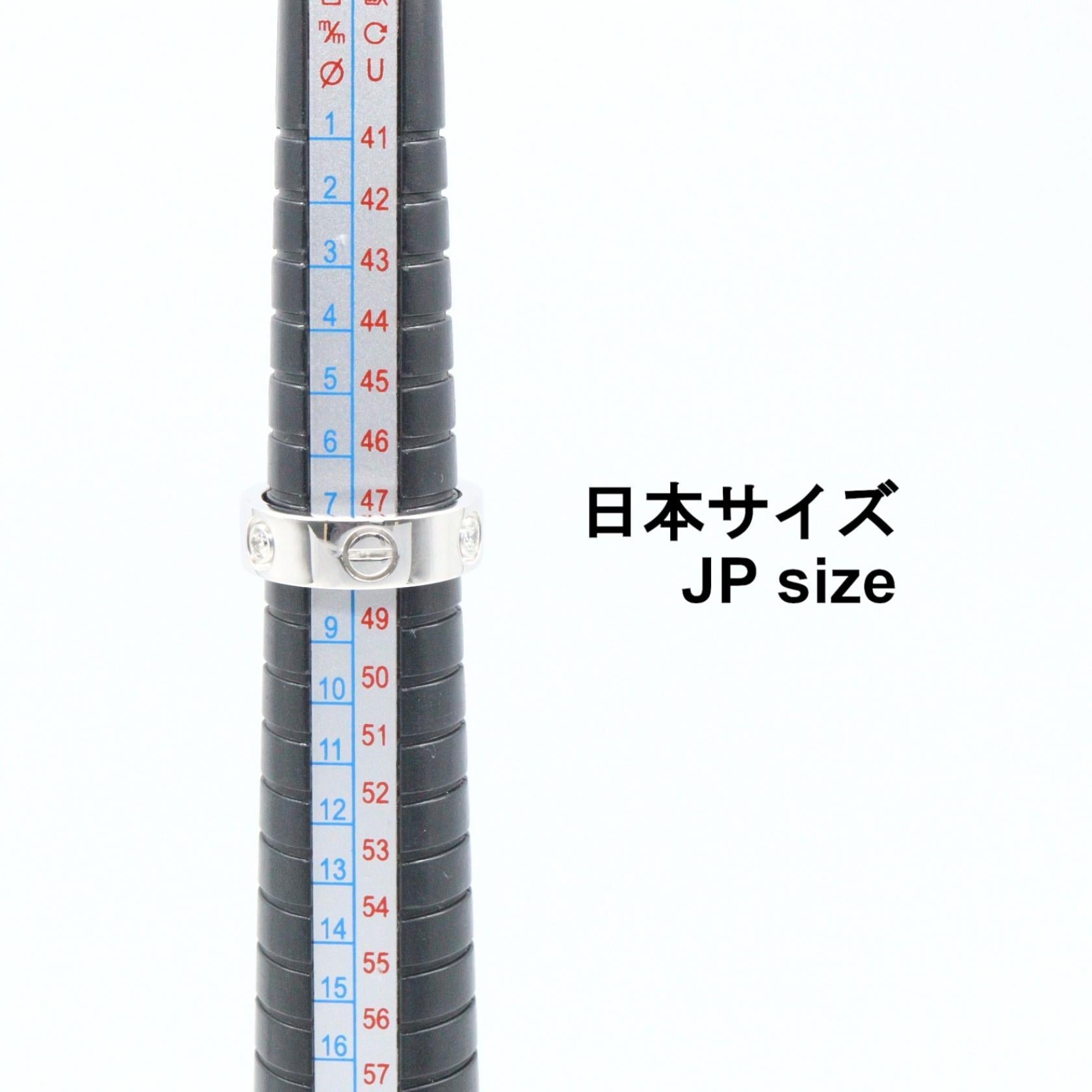 カルティエ ラブ Au750 ダイヤモンドリング 7.5号