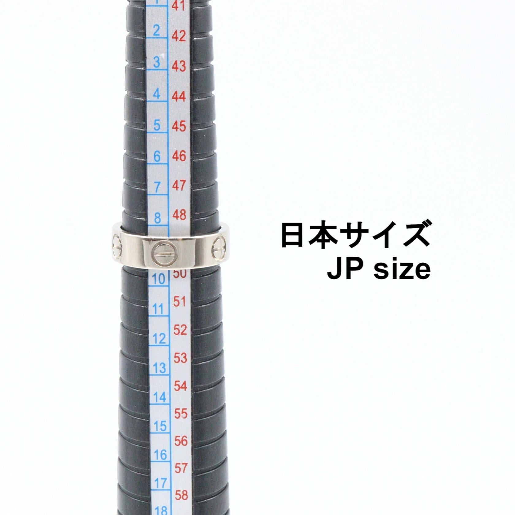 カルティエ ラブ Au750ホワイトゴールド リング 9号