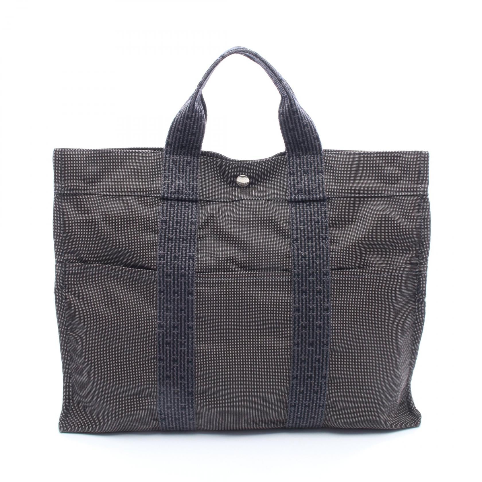 エルメス エールラインMM ナイロンキャンバス トートバッグ