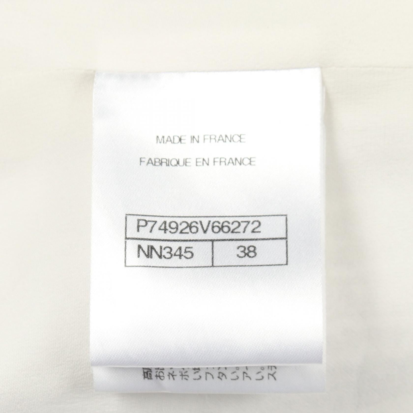 シャネル コットンノーカラージャケット