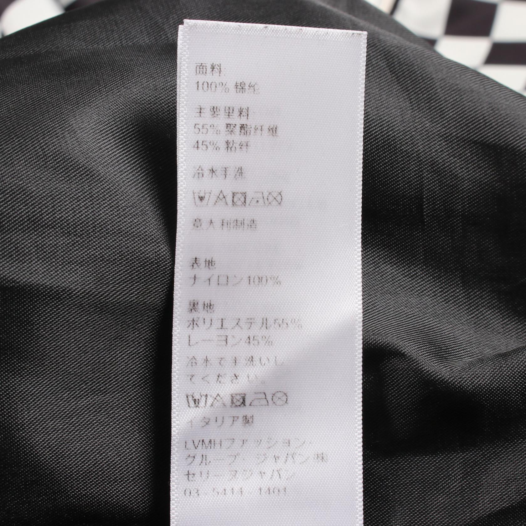 セリーヌ チェッカーフラッグ ポリエステルジャケット