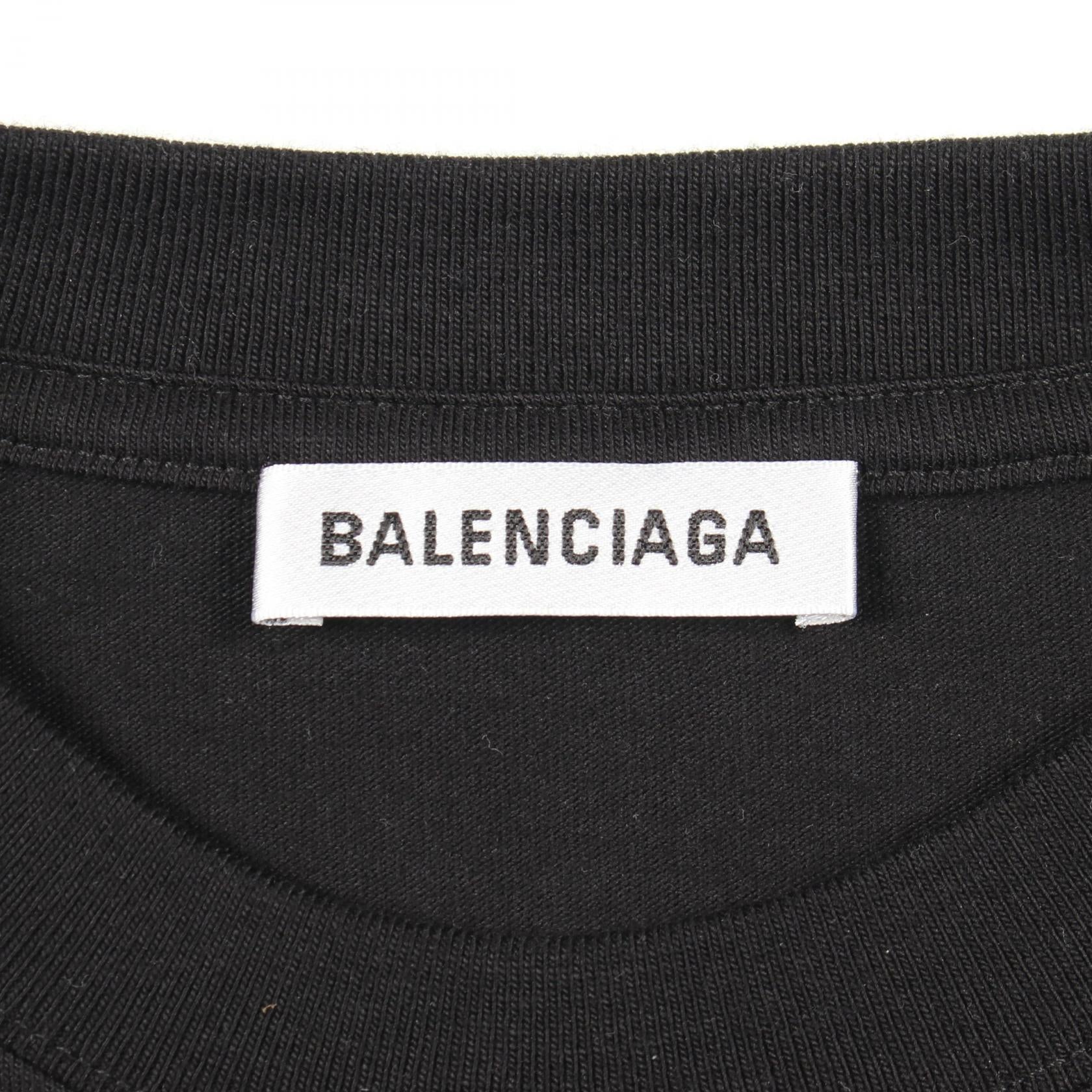 バレンシアガ SYMBOLIC LOGO コットン長袖Tシャツ