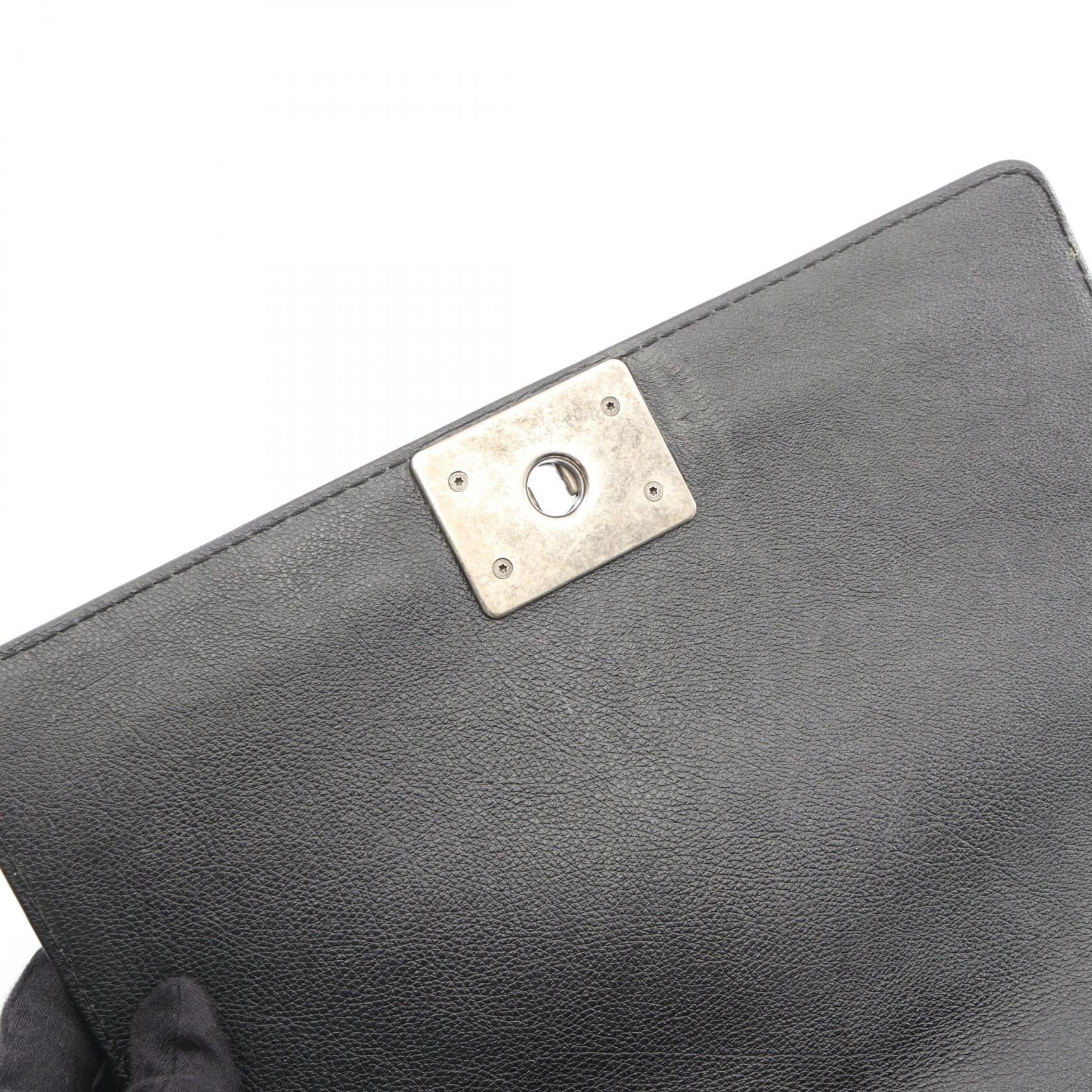 シャネル ボーイシャネル グレインドカーフ ショルダーバッグ