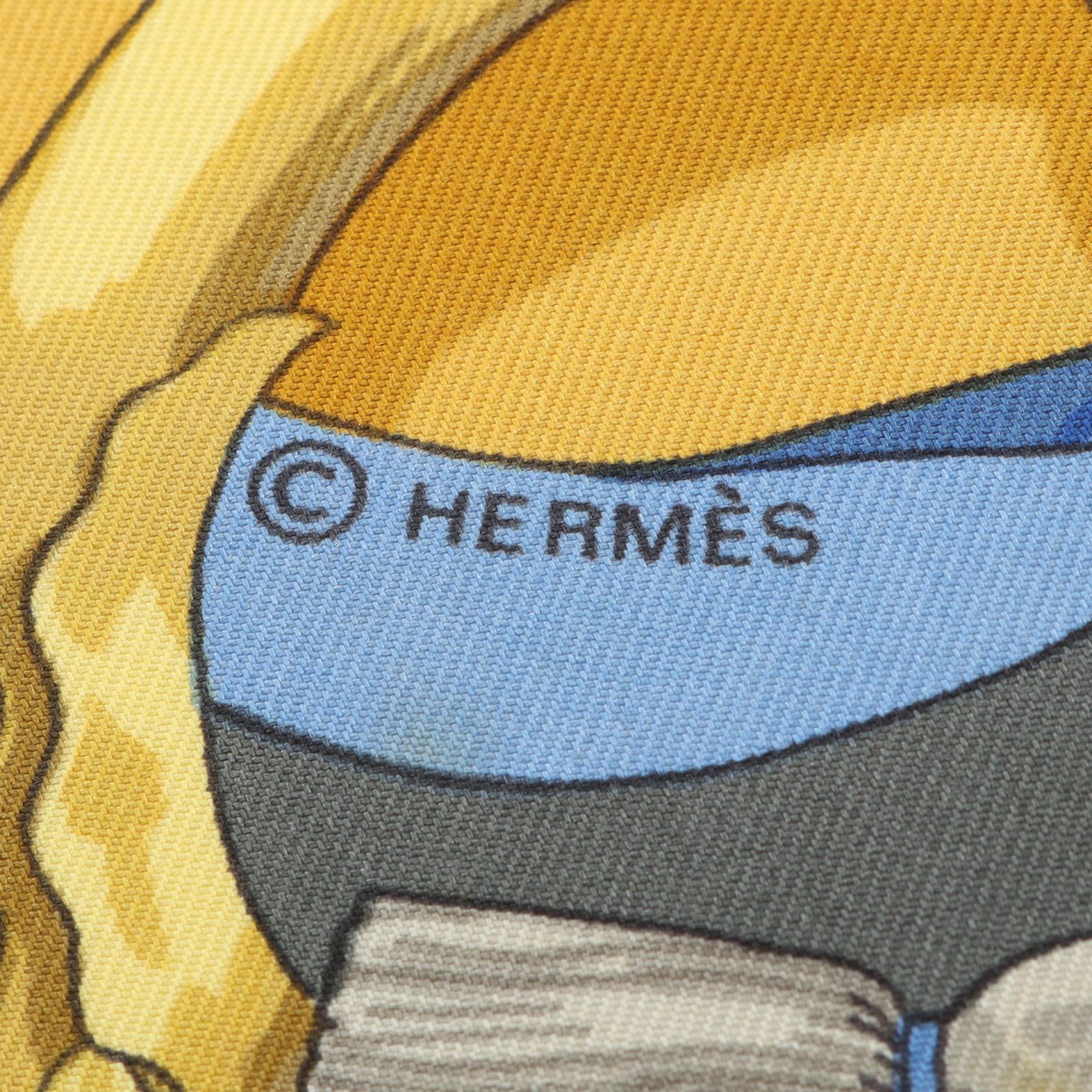 エルメス カレ90 FERRONNERIE シルクスカーフ