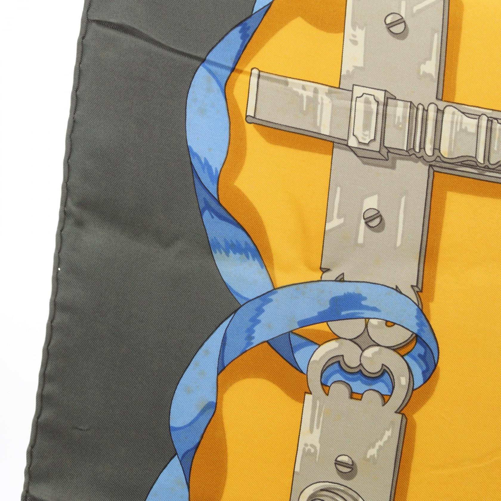 エルメス カレ90 FERRONNERIE シルクスカーフ
