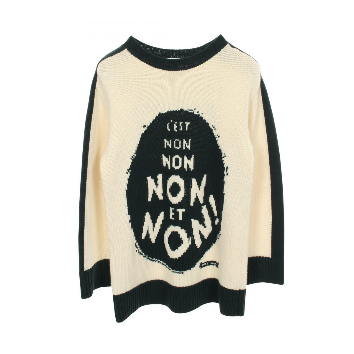 ディオール J'ADIOR8 NON NON NON ET NON! ウールカシミヤニット