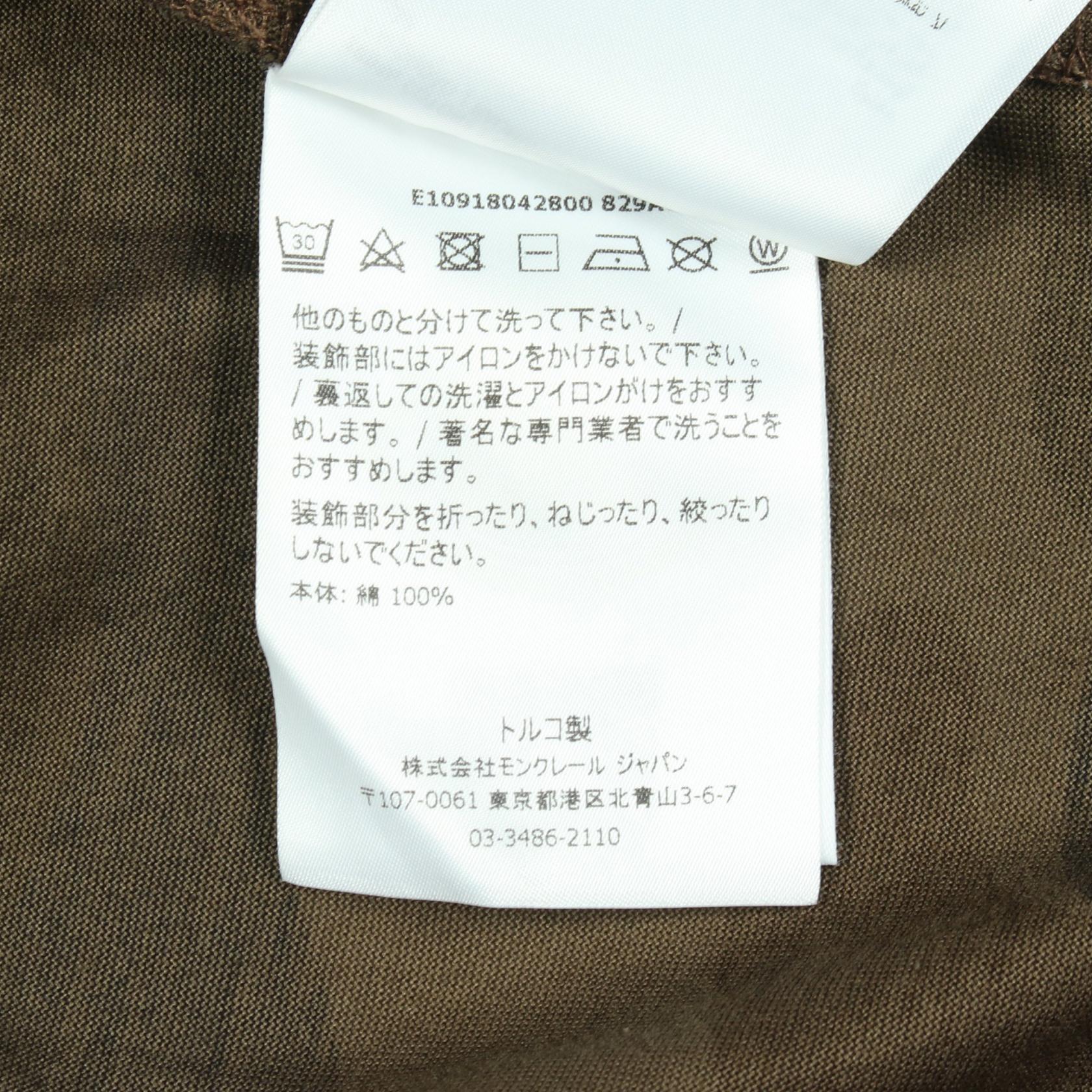 モンクレール コットン半袖Tシャツ