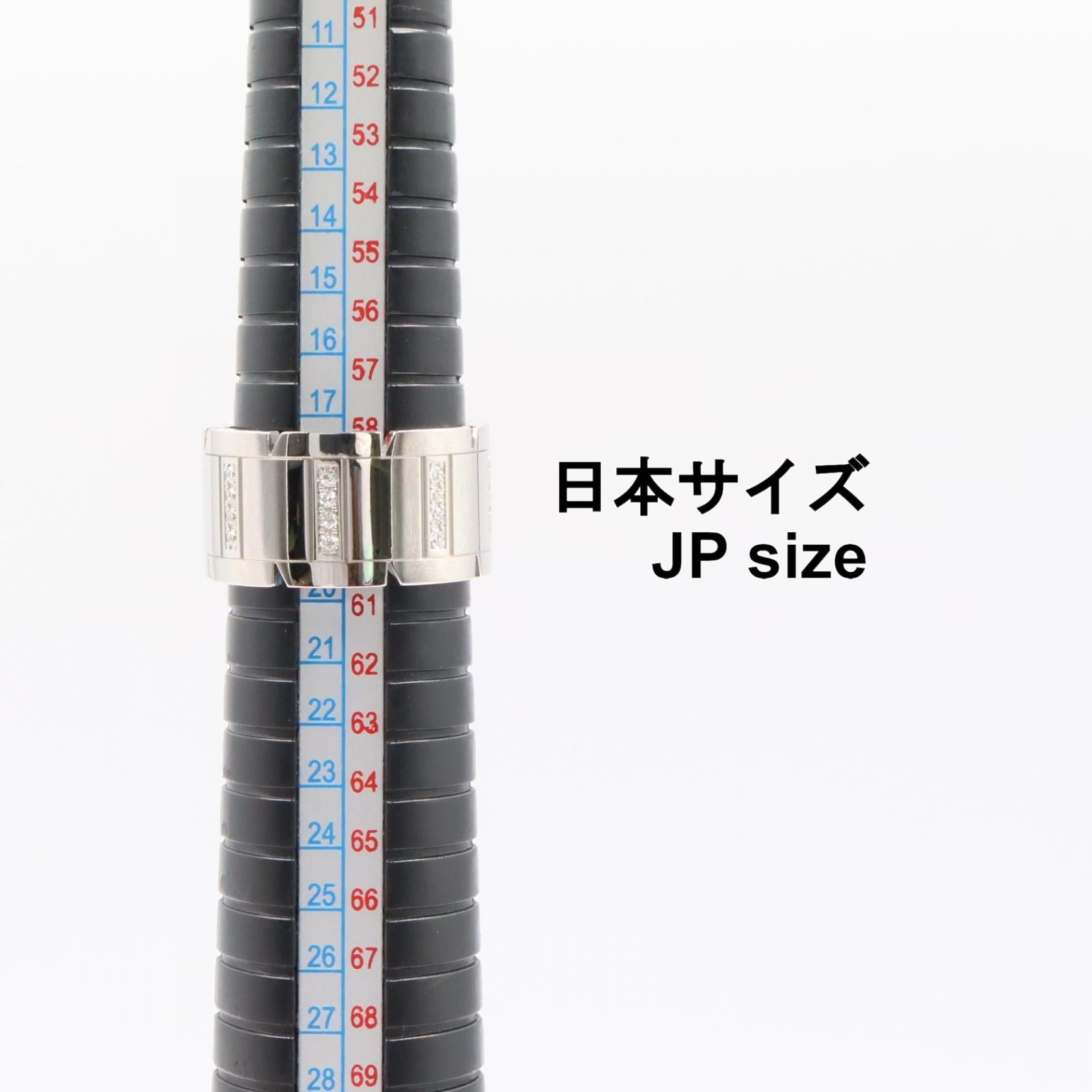 カルティエ タンクフランセーズ K18WG ダイヤモンド リング 19号