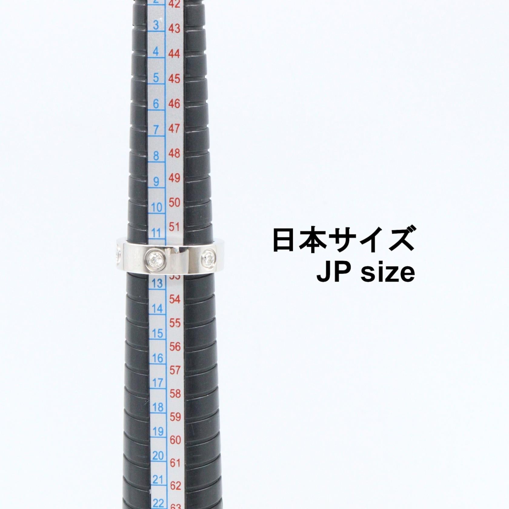カルティエ ラブ K18WG ダイヤモンド リング 12号