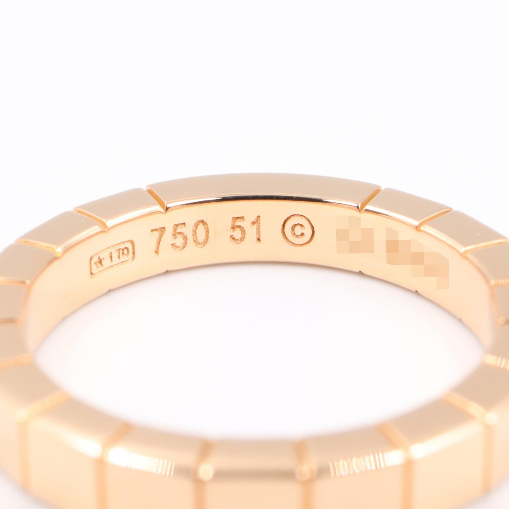 カルティエ ラニエール Au750ピンクゴールド リング 51号