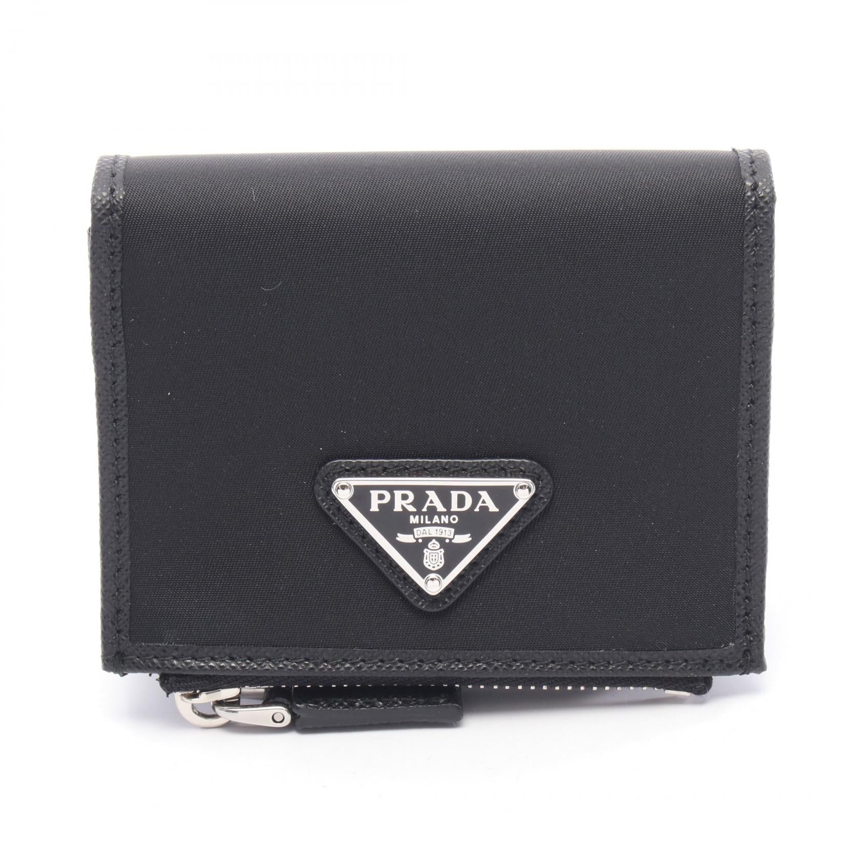 プラダ Re-Nylon レザー二つ折り財布