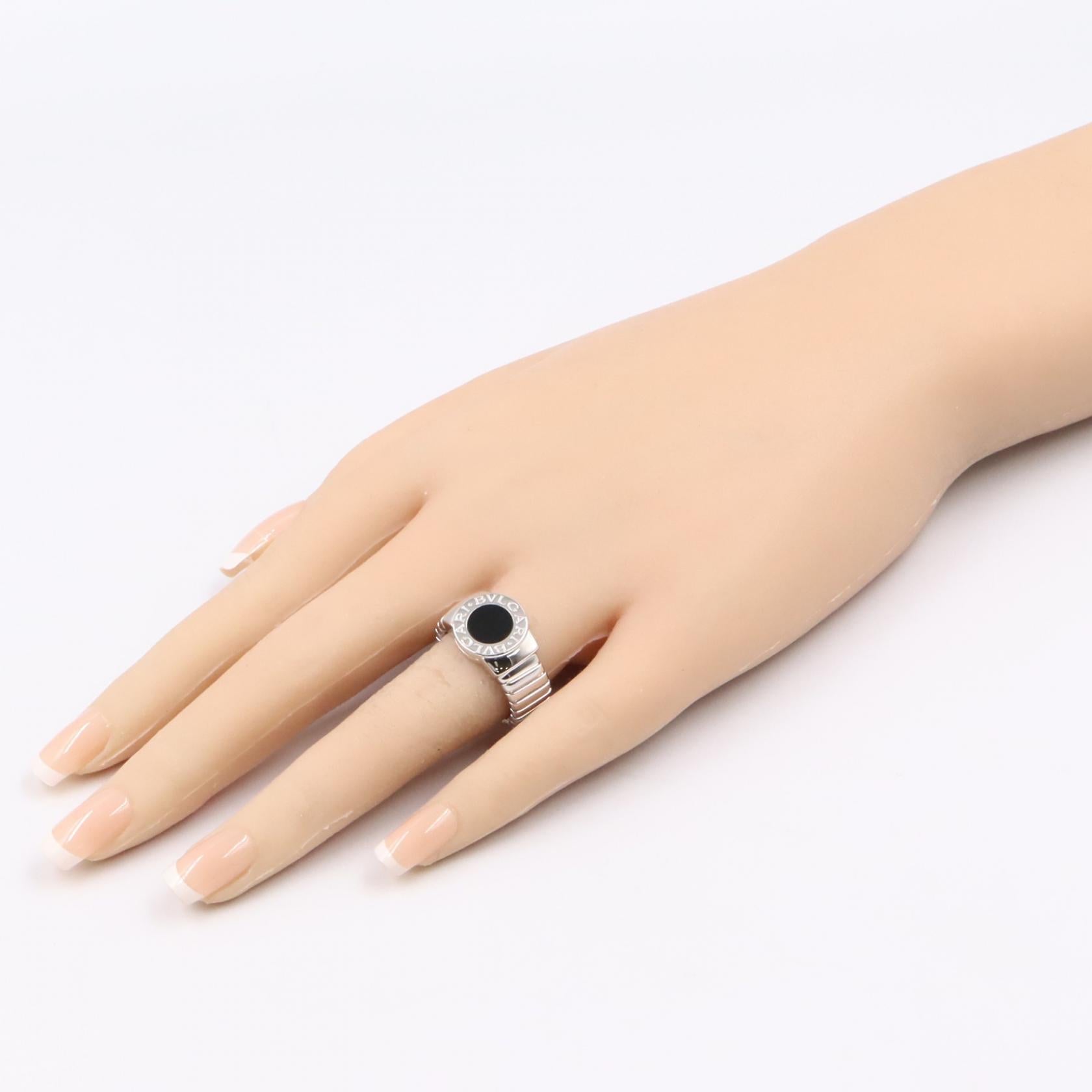 ブルガリ ブルガリブルガリ K18WG オニキス リング