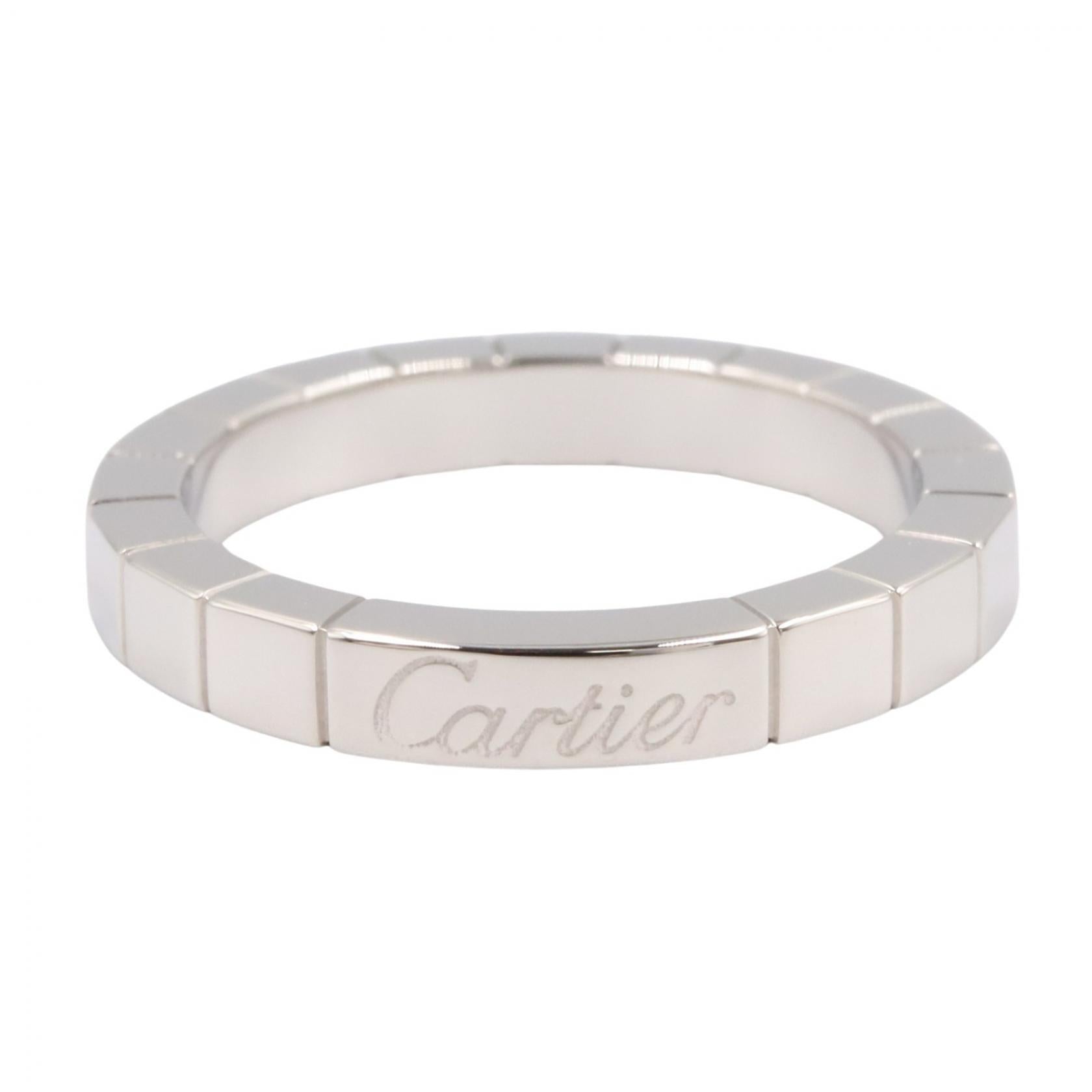 カルティエ ラニエール Au750ホワイトゴールド リング 51号