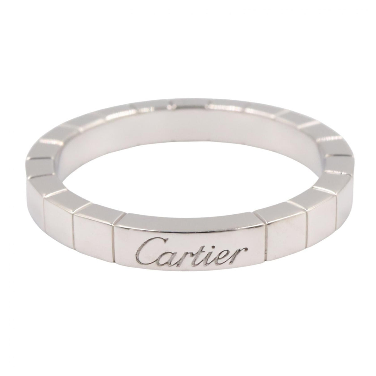 カルティエ ラニエール Au750ホワイトゴールド リング 18号
