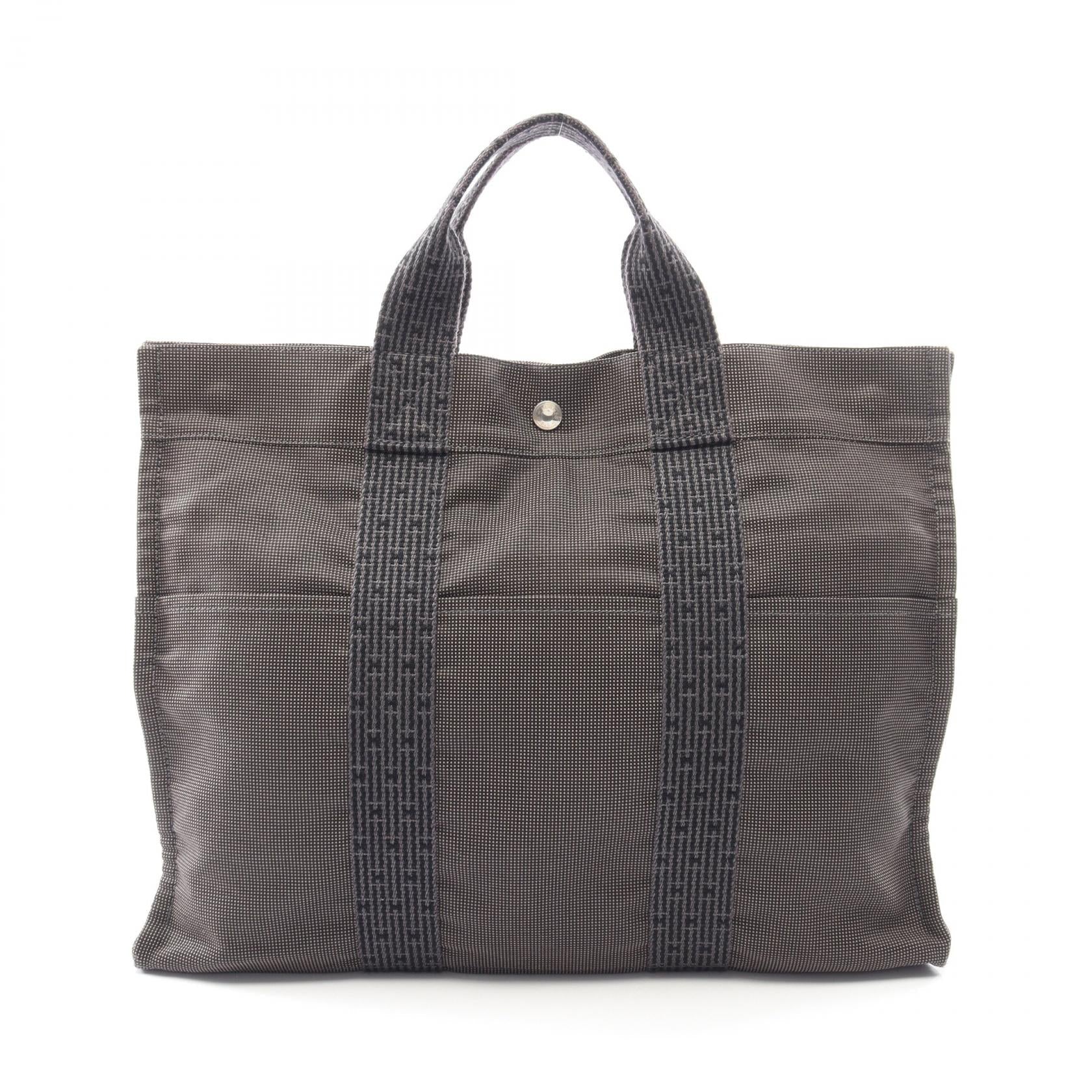 エルメス エールラインMM ナイロンキャンバス トートバッグ