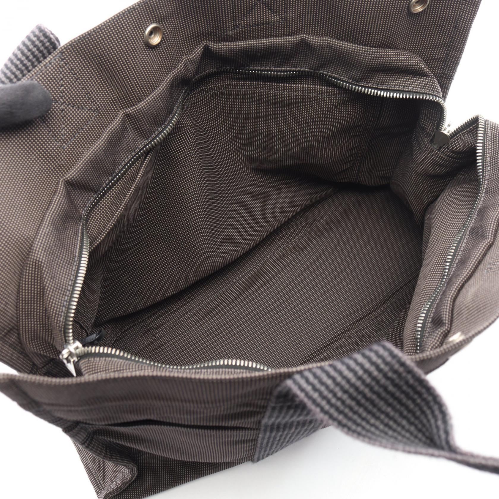 エルメス エールラインMM ナイロンキャンバス トートバッグ