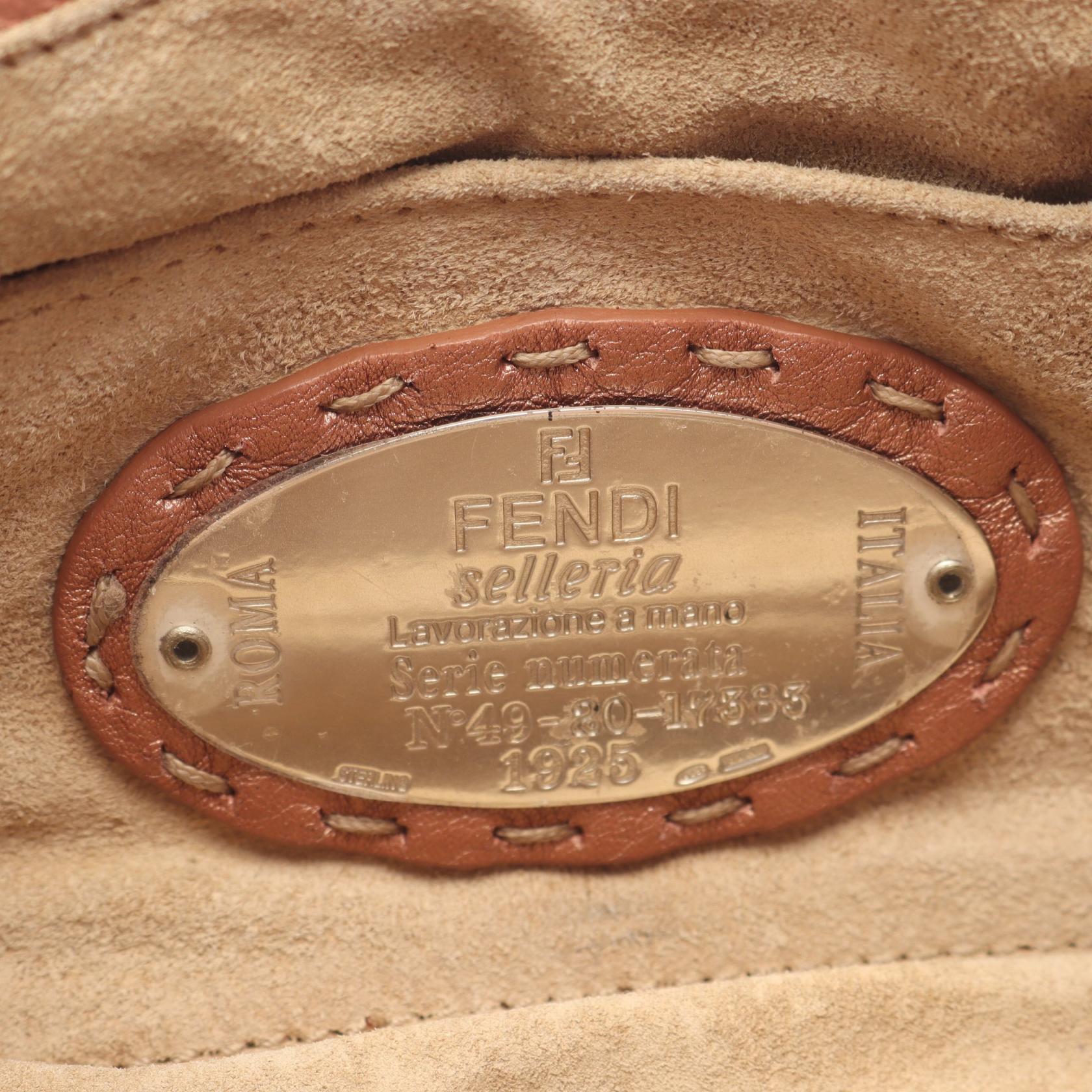 フェンディ セレリア レザー ハンドバッグ