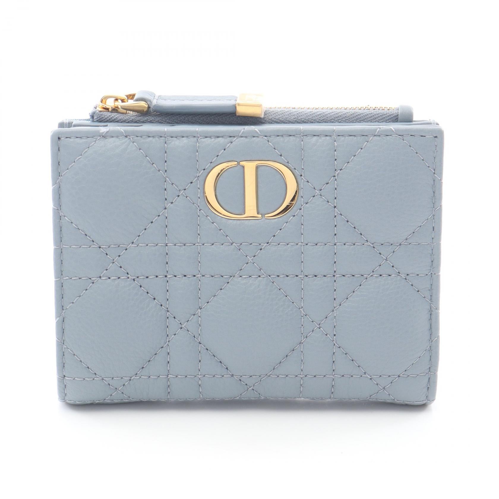 ディオール Caro Dahila レザー二つ折り財布