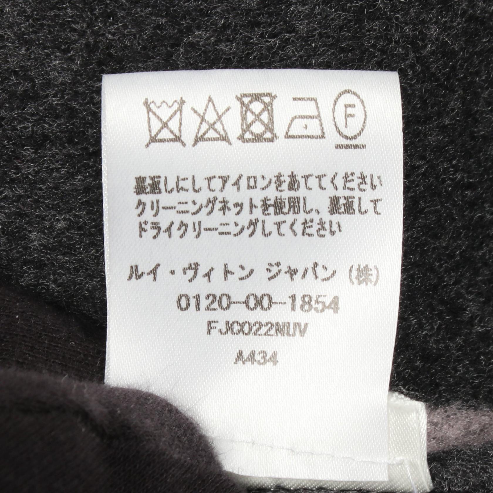 ルイヴィトンフーテッドラップコートウールコート