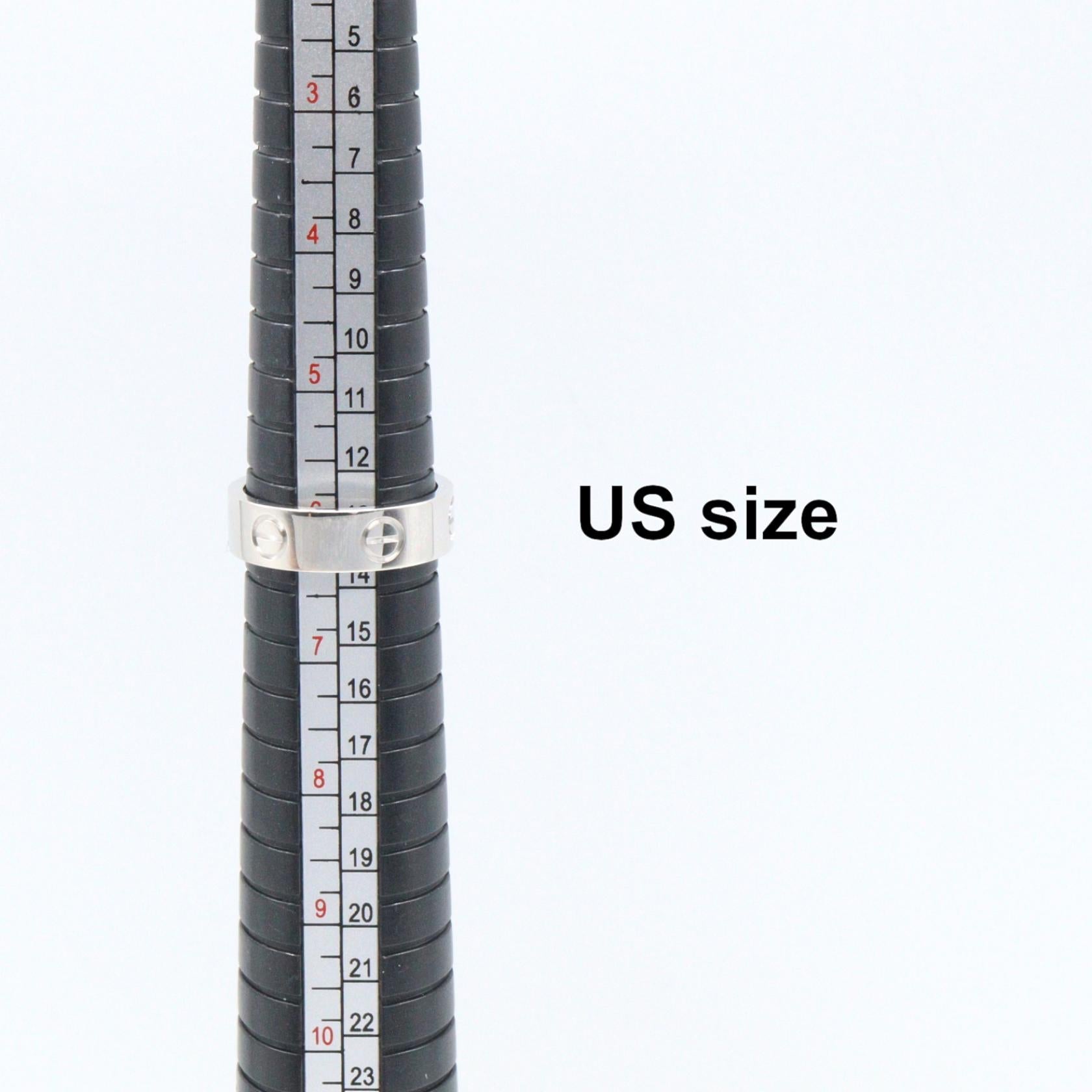 カルティエ ラブ Au750ホワイトゴールド リング 11.5号