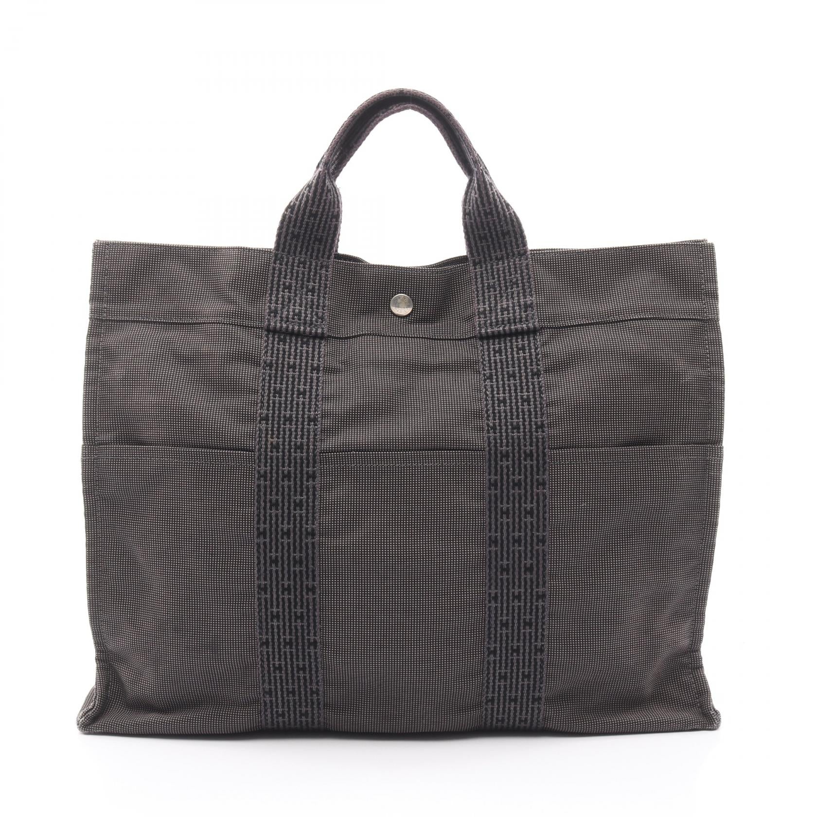 エルメス エールラインMM ナイロンキャンバス トートバッグ