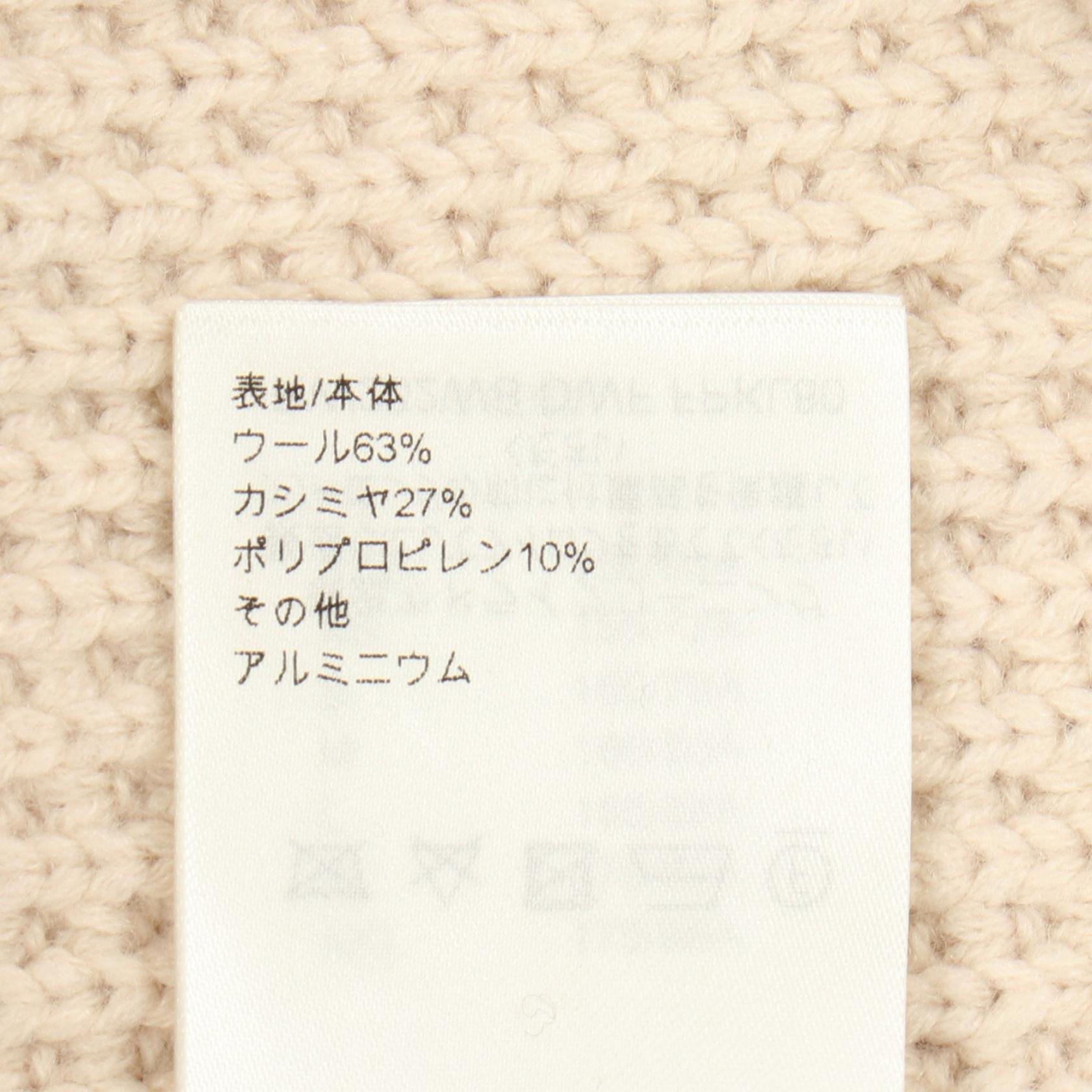 ルイヴィトン チェーン クルーネック ウールカシミヤニットトップス