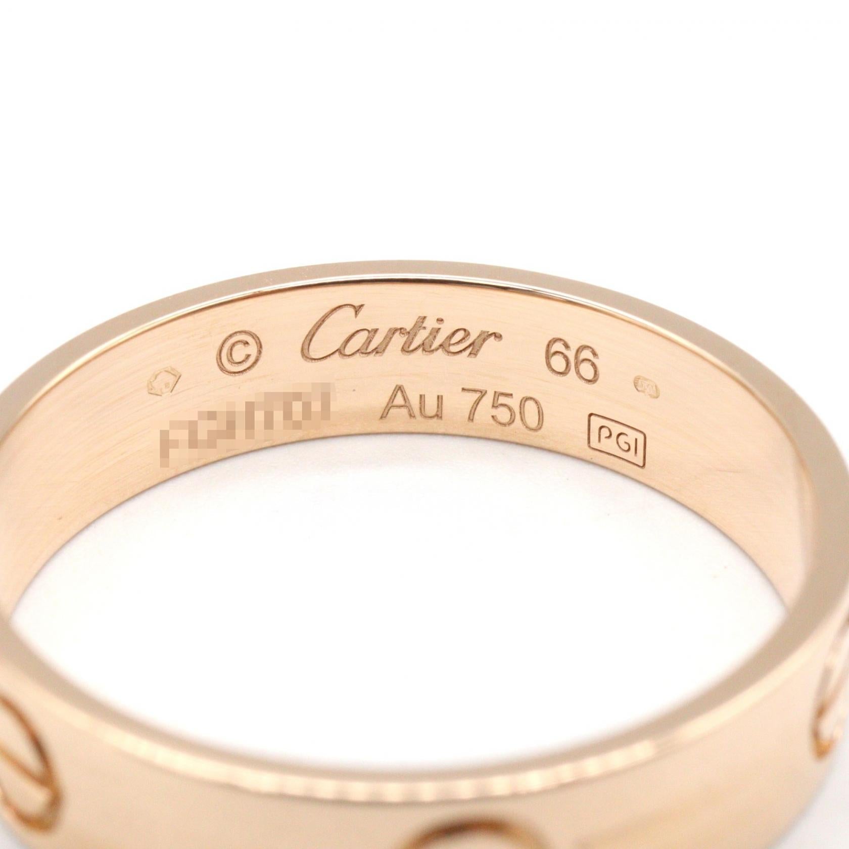 カルティエ ラブ Au750リング 25号