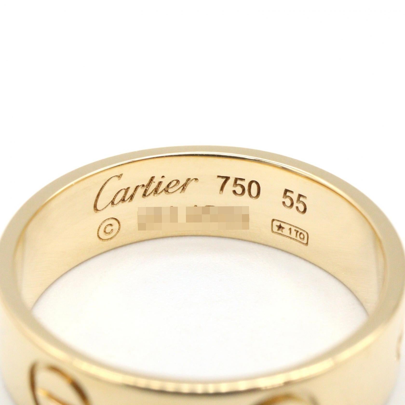 カルティエ ラブ Au750 リング 14号