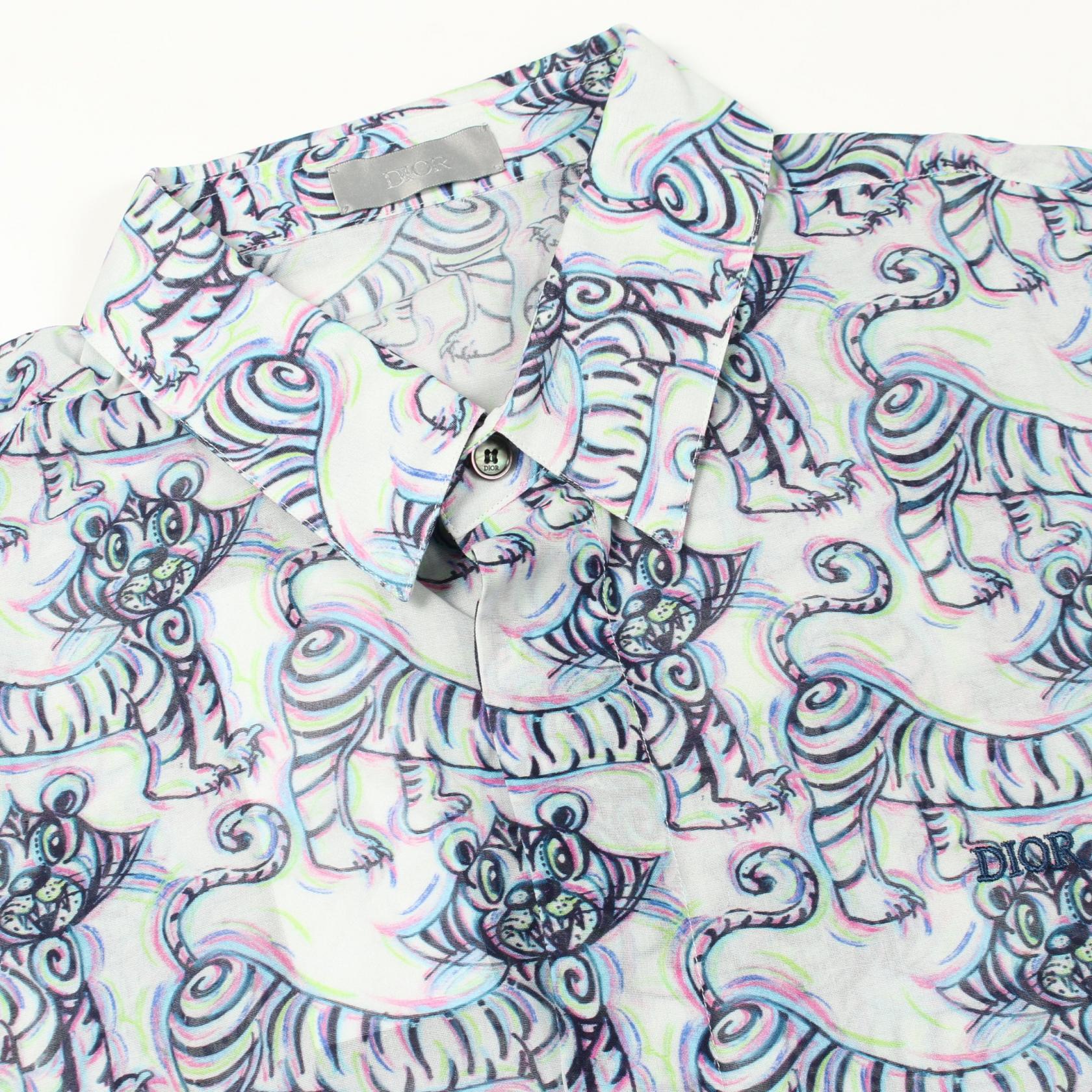ディオール Kenny Scharf Tiger コットン 半袖トップス