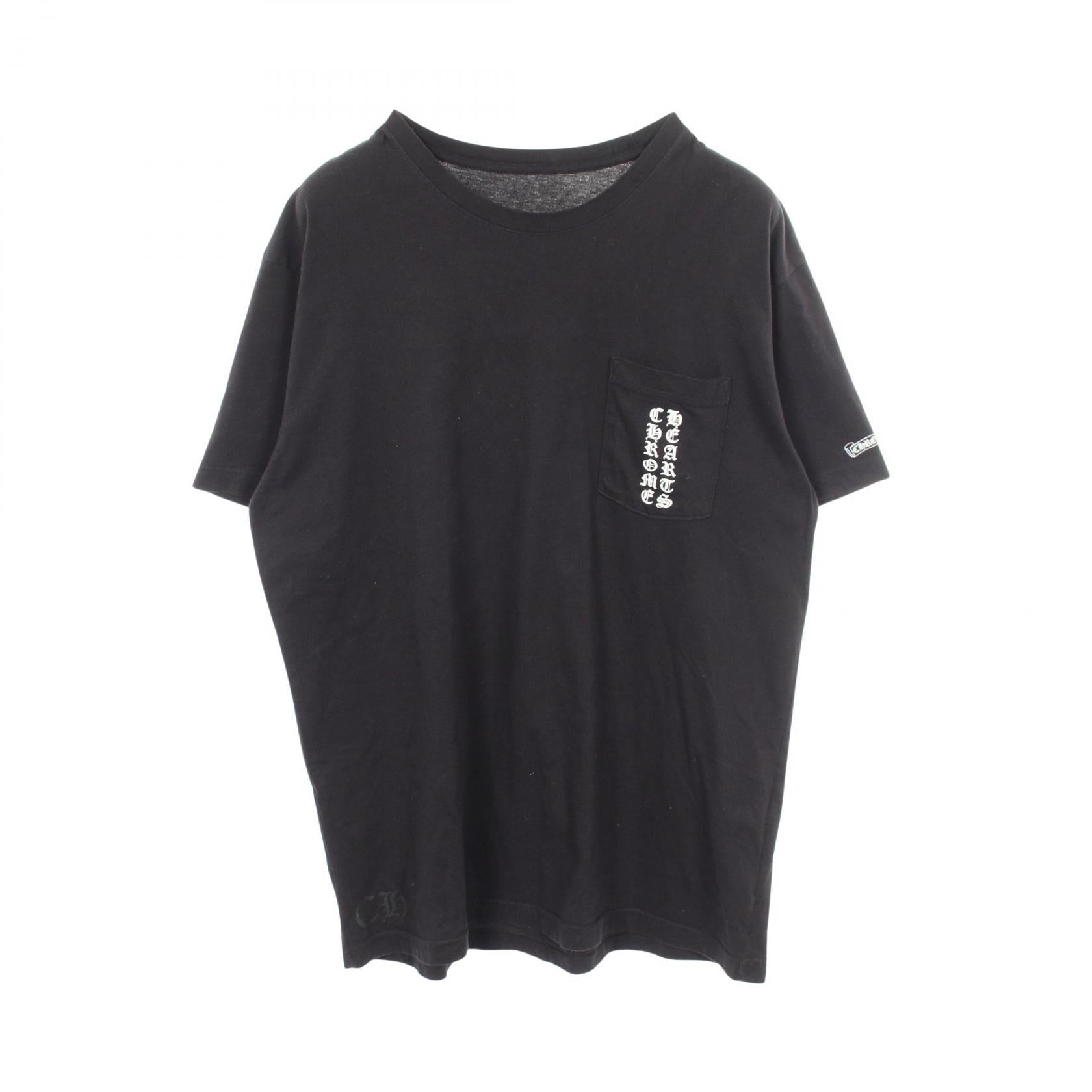 クロムハーツ バックスクロール ロゴ コットン 半袖Tシャツ 東京限定