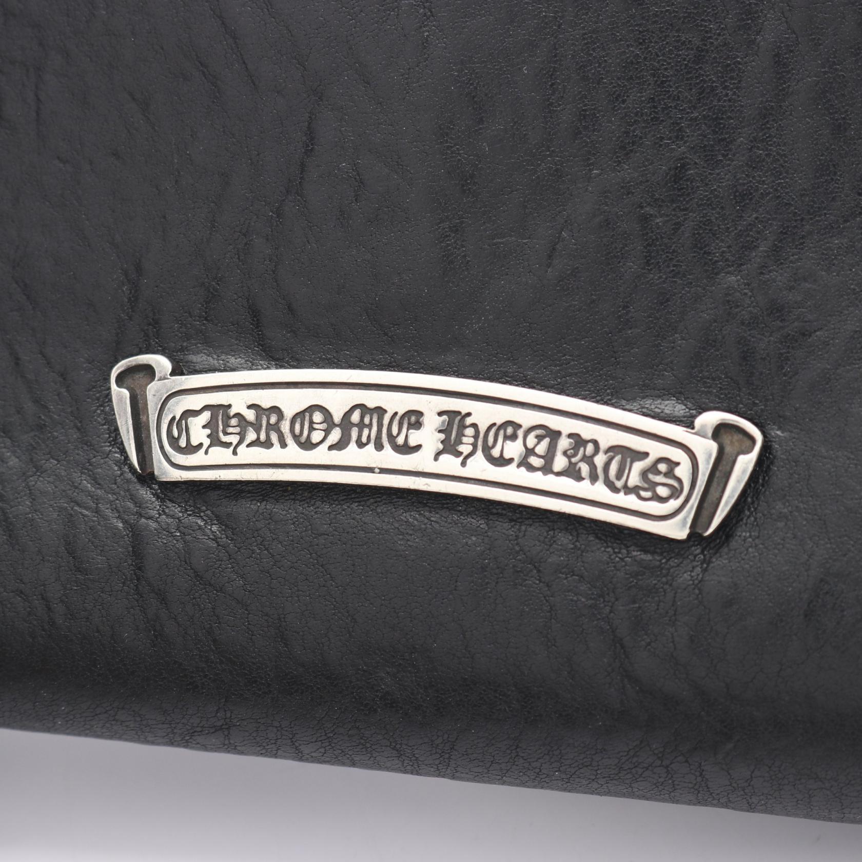 クロムハーツ ジュディ レザー二つ折り長財布