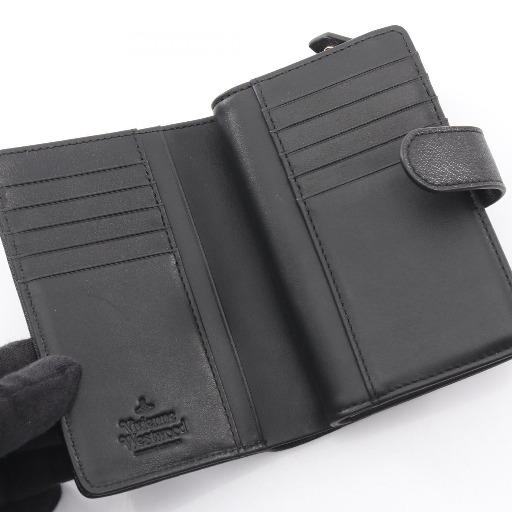 ヴィヴィアンウエストウッド ZIP CARD WALLET SAFFIANO 二つ折り財布