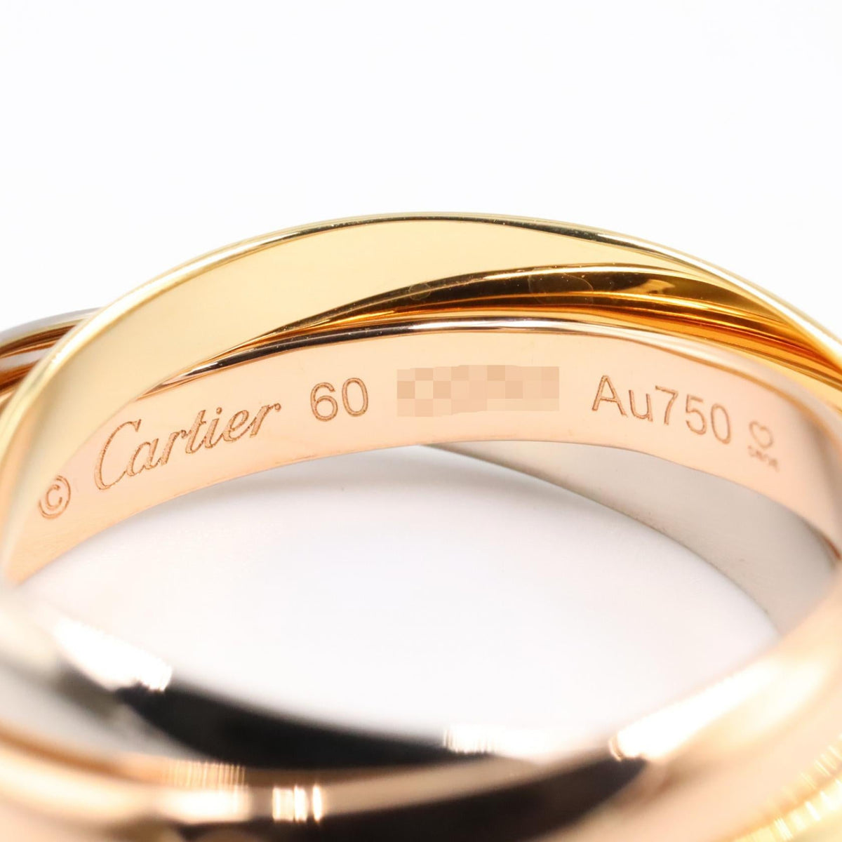 カルティエ トリニティ Au750 リング 19号