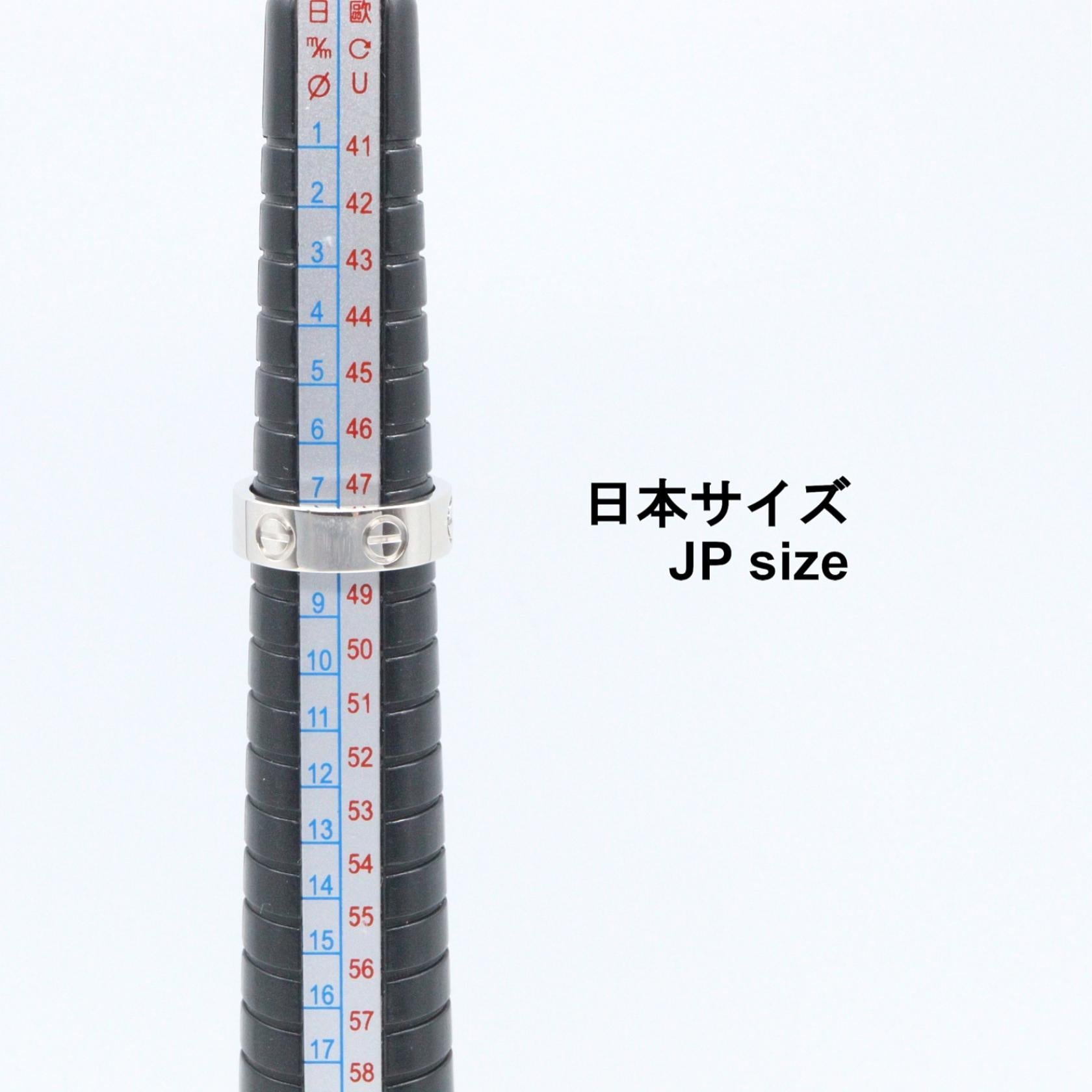 カルティエ ラブ K18ホワイトゴールド リング 7.5号