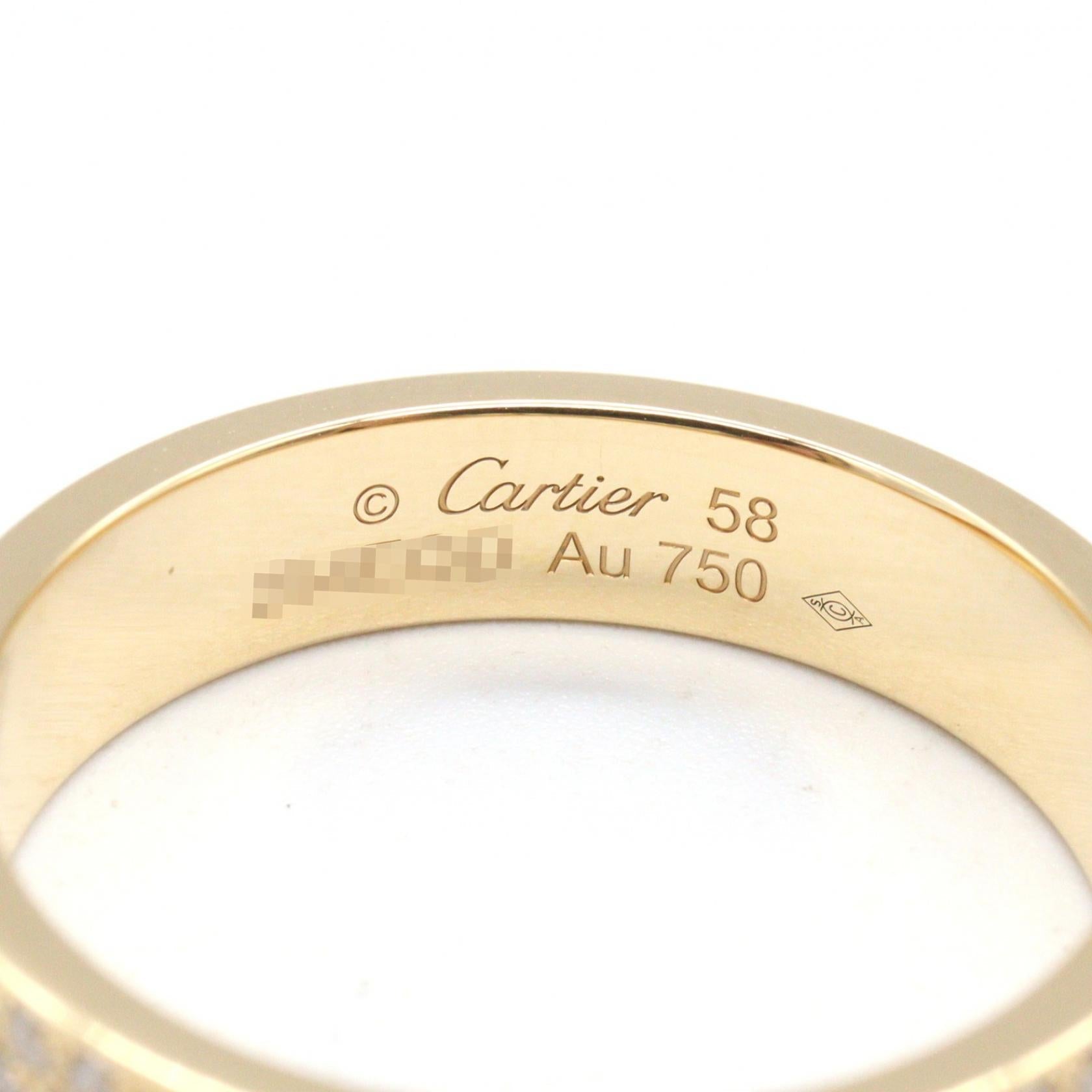 カルティエ ラブ Au750 ダイヤモンドリング 17号
