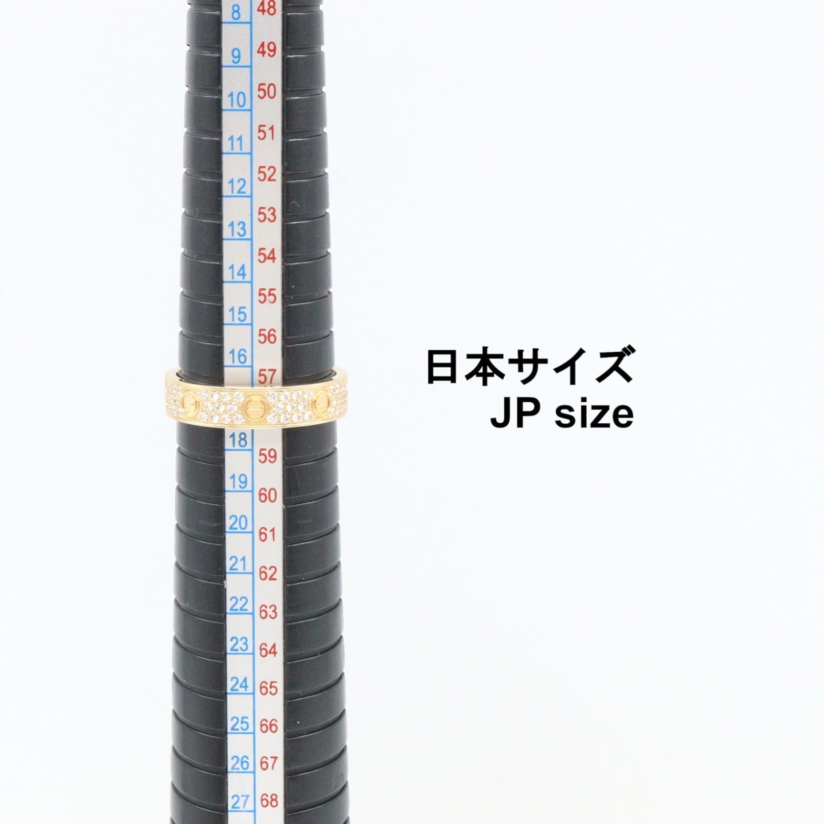 カルティエ ラブ Au750 ダイヤモンドリング 17号
